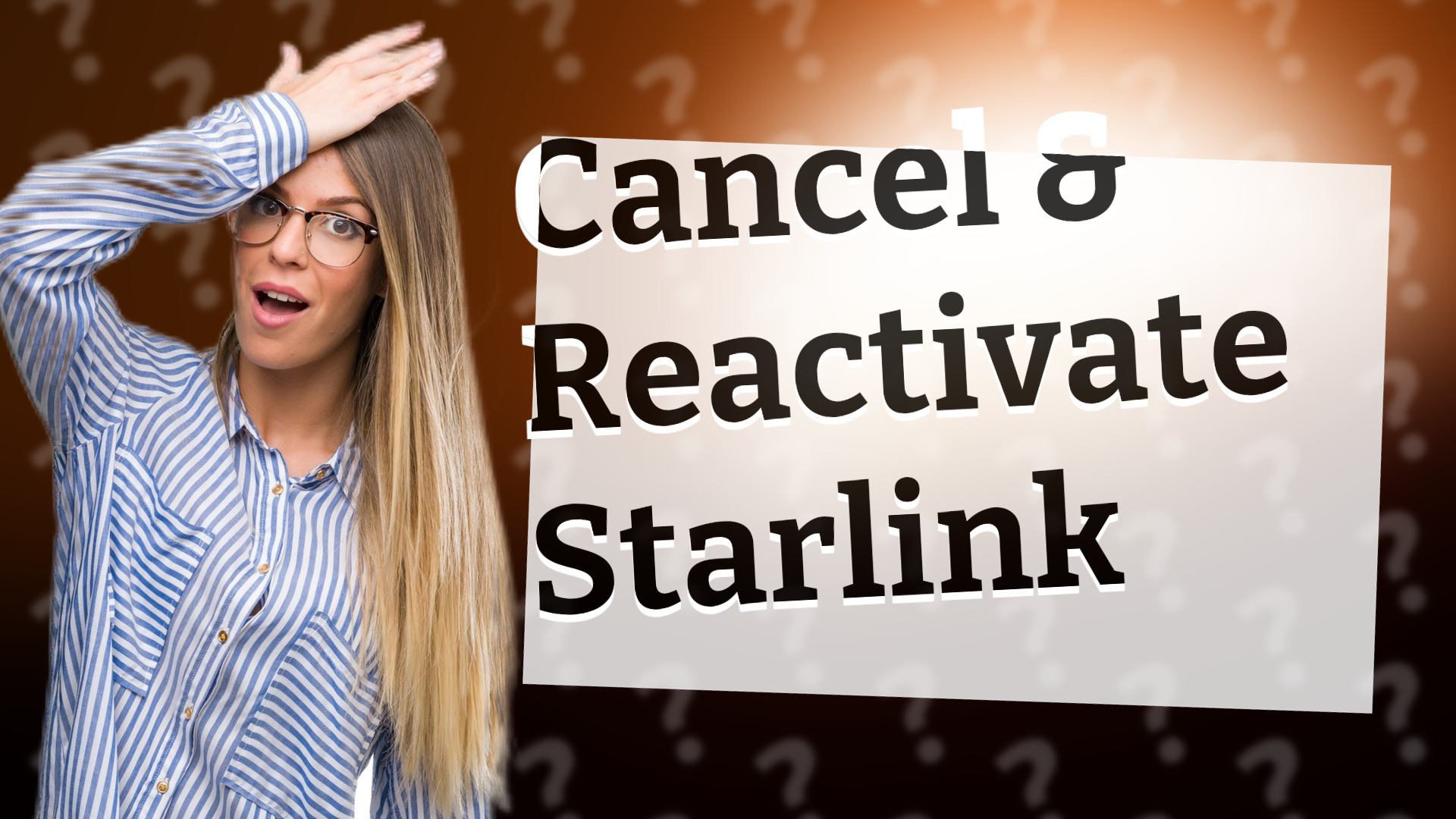 Cancel & Reactivate Starlink