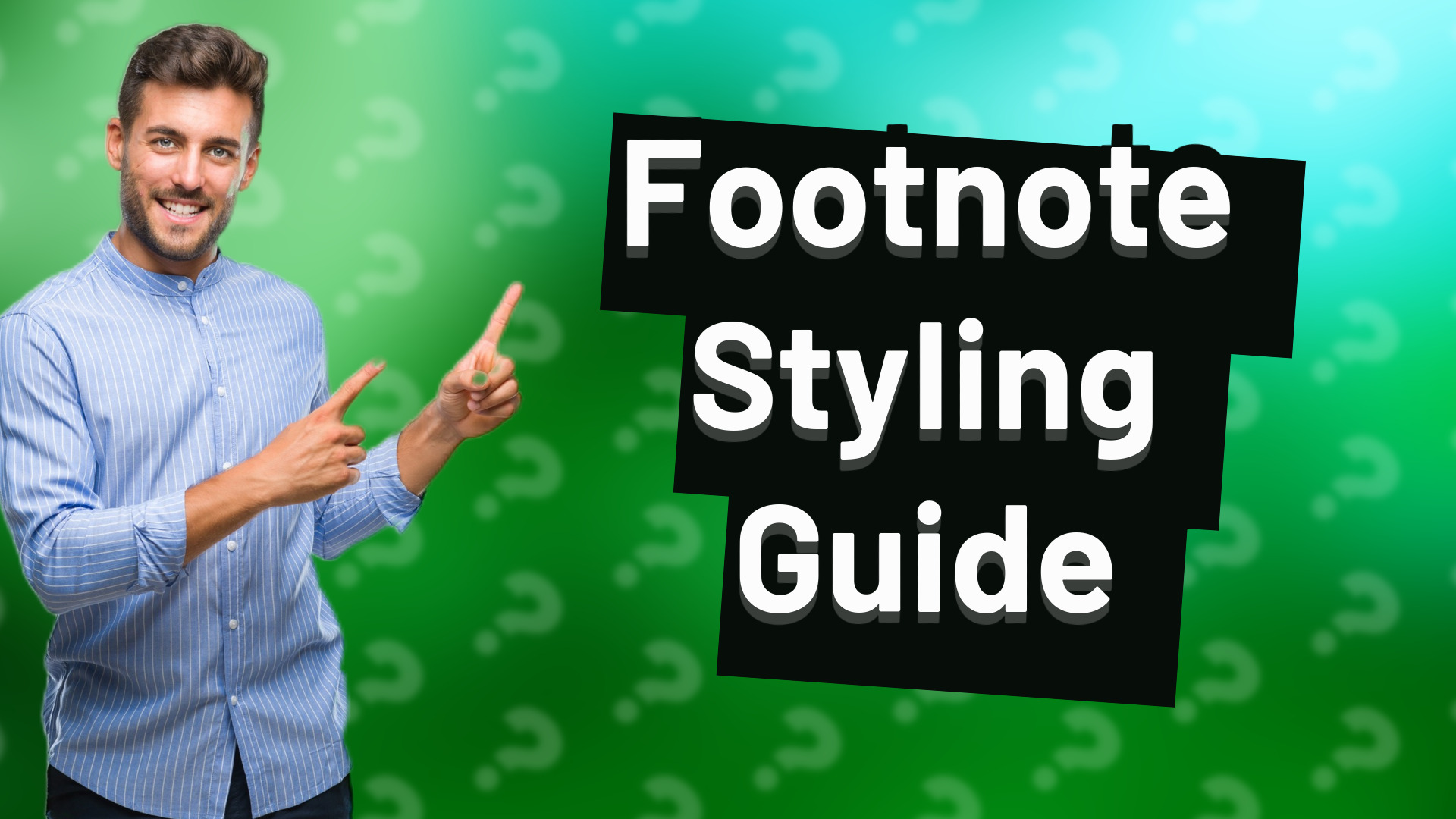 Footnote Styling Guide