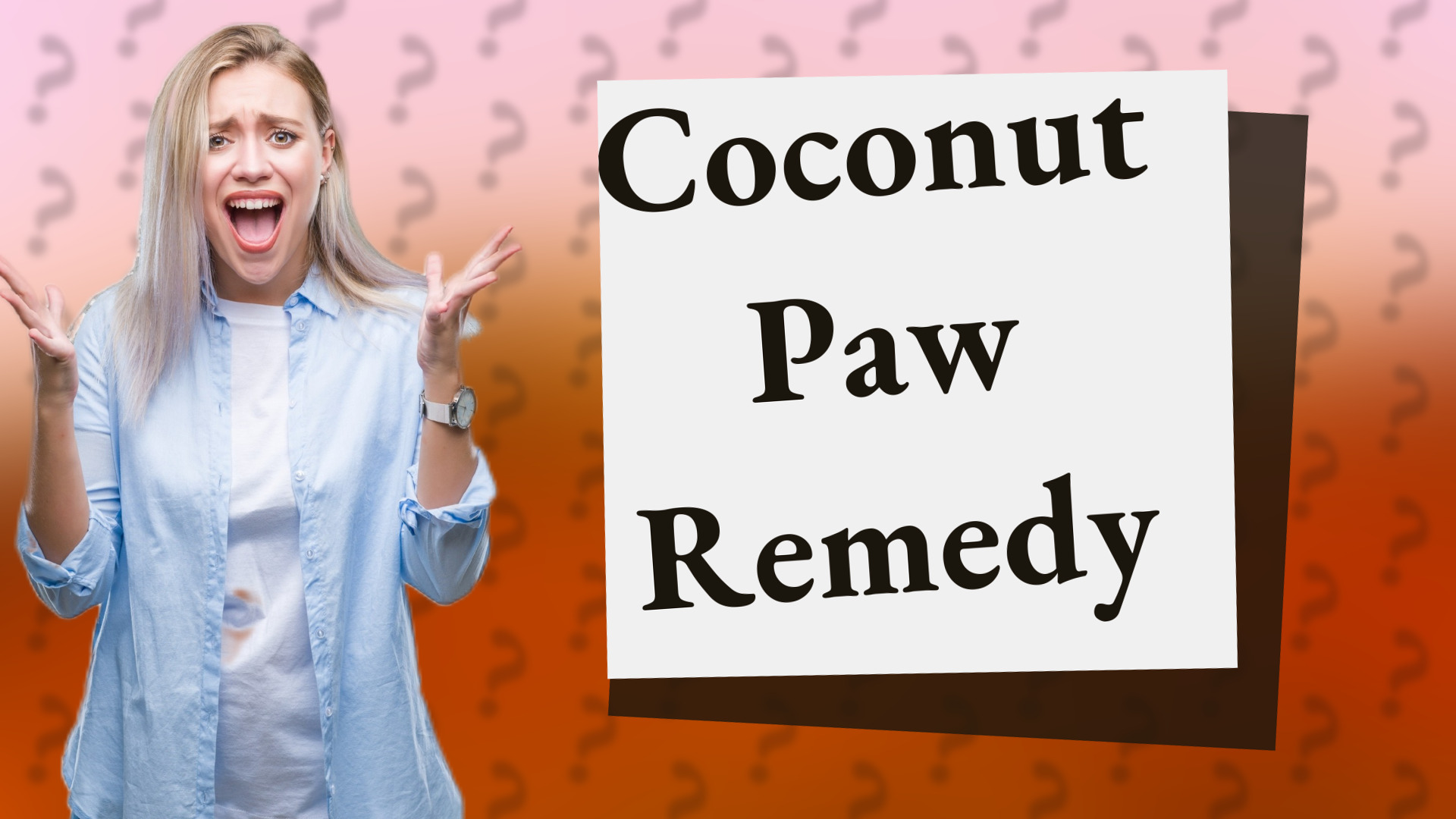Coconut Paw Remedy