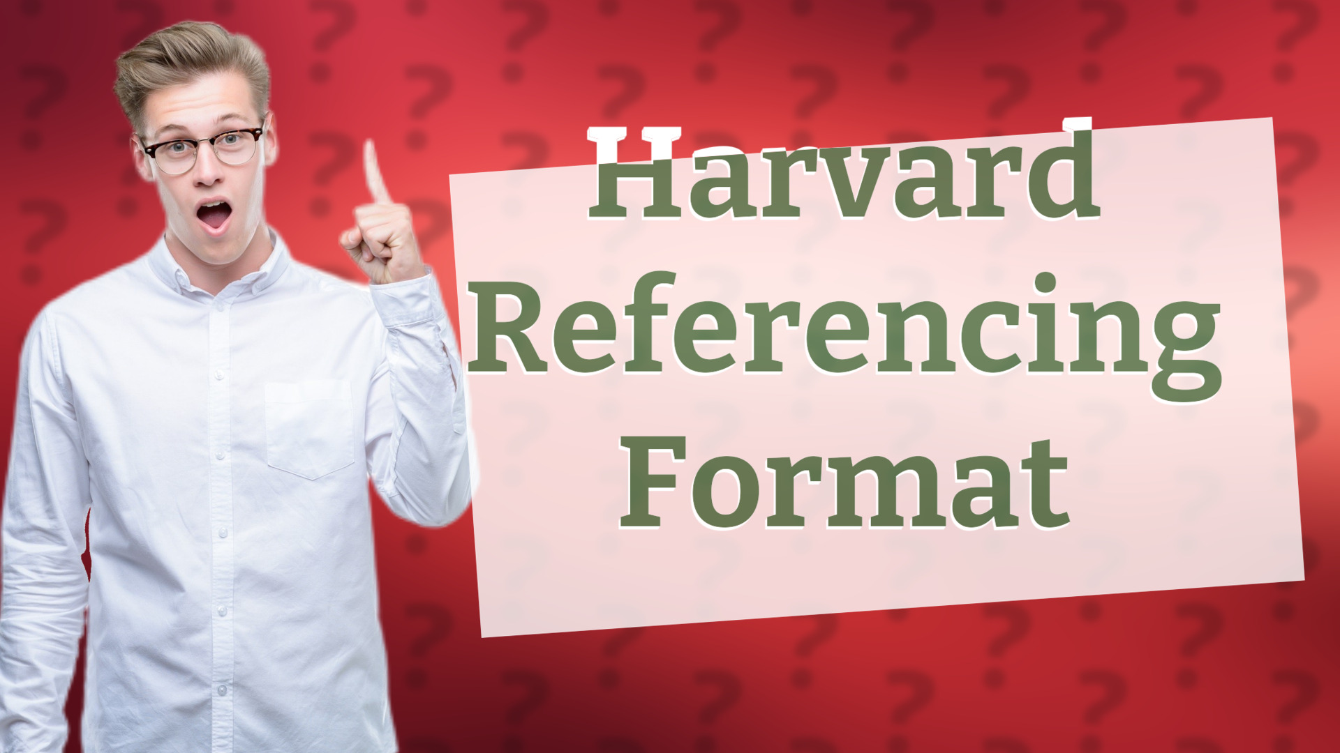 Harvard Referencing Format