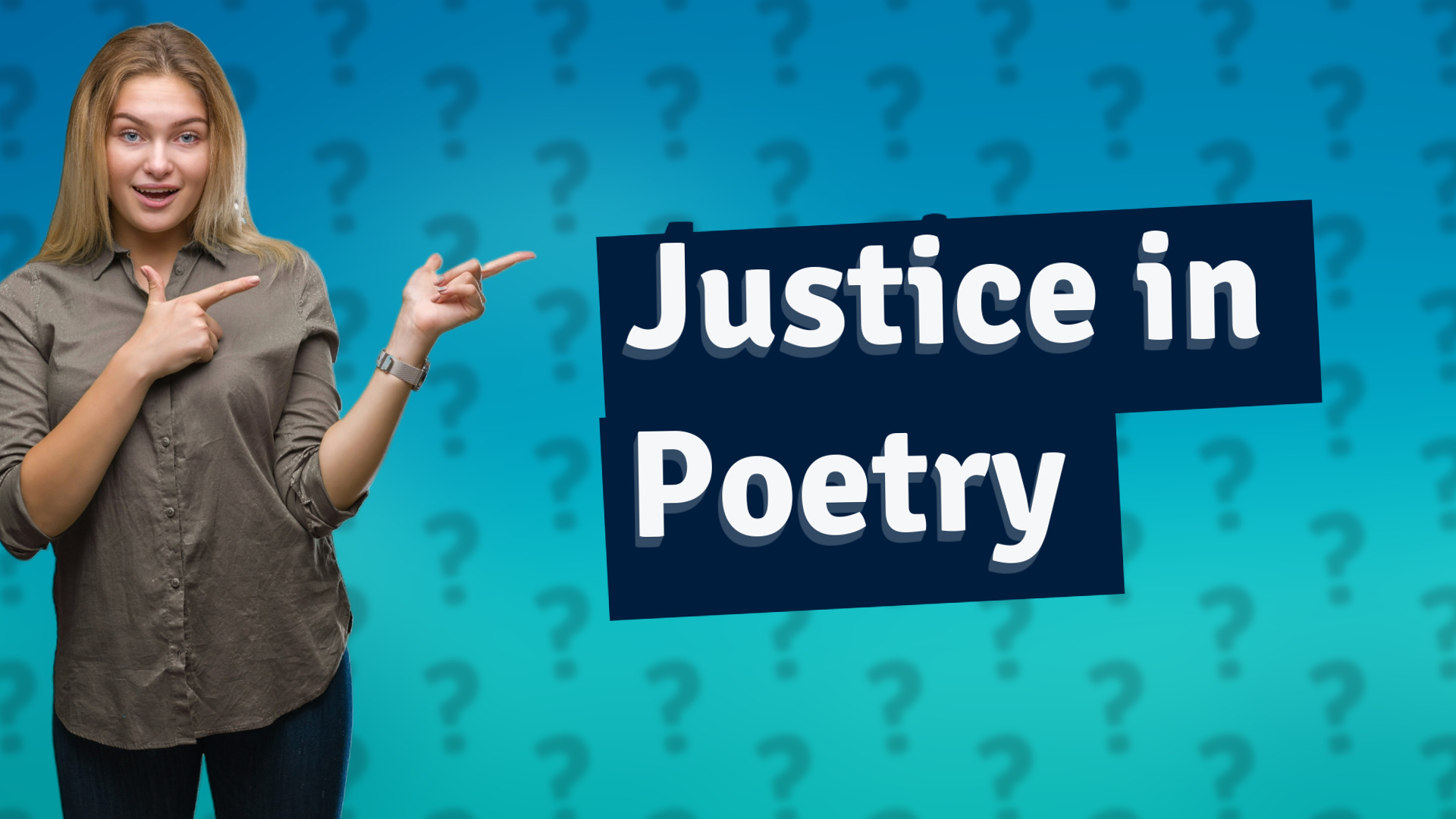 Justice in Poetry
