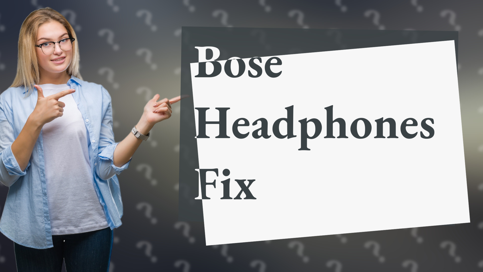 Bose Headphones Fix
