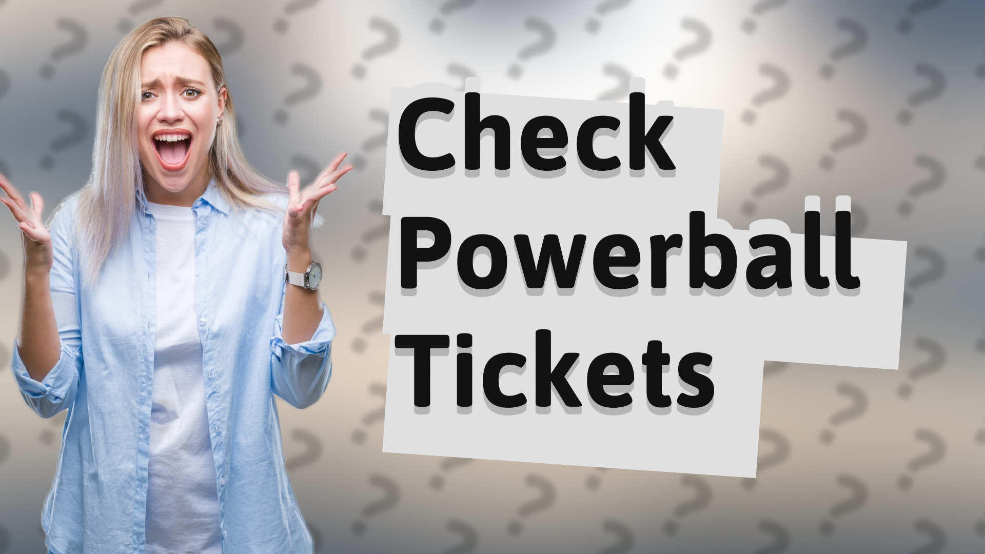 Check Powerball Tickets