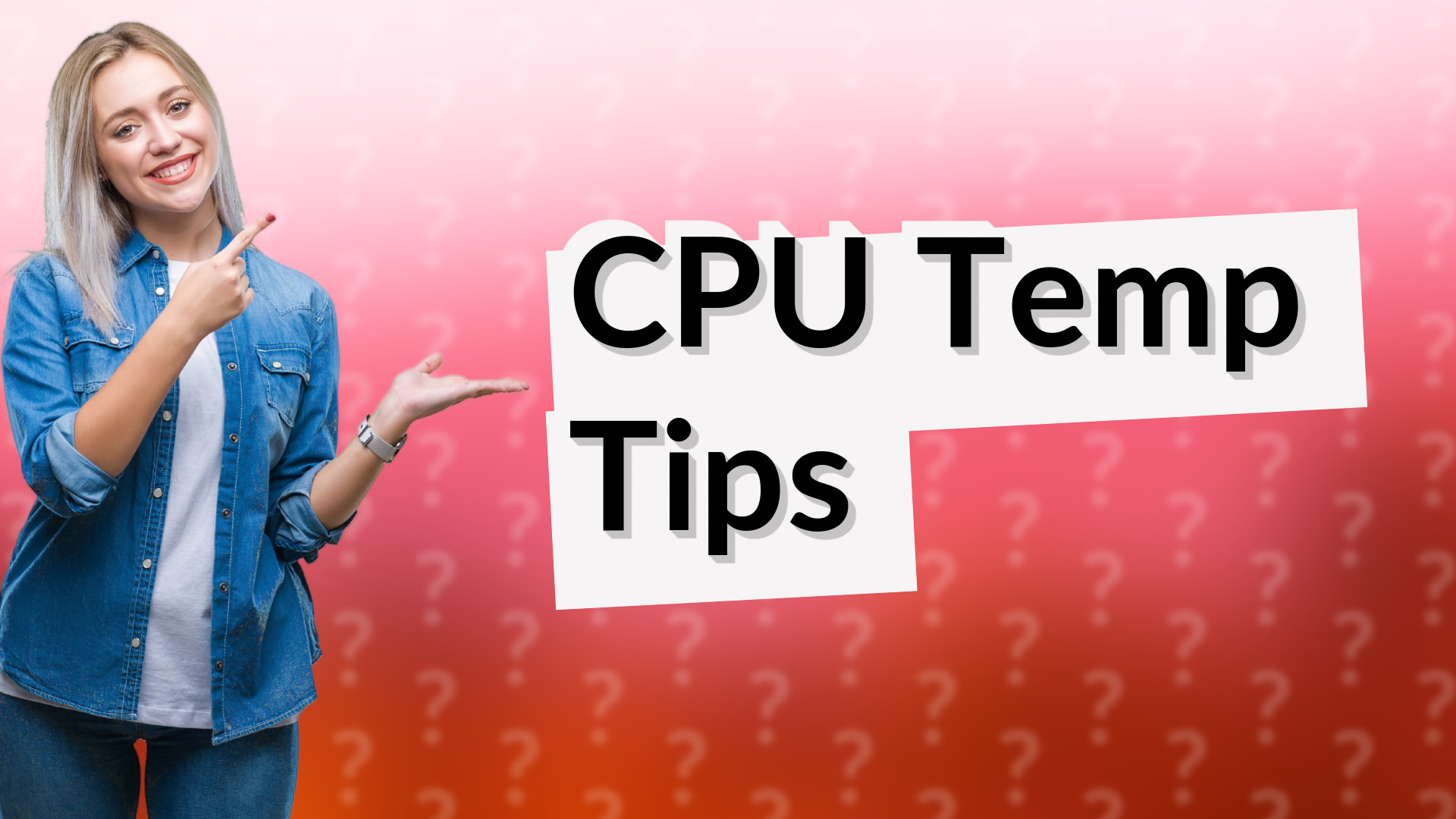 CPU Temp Tips