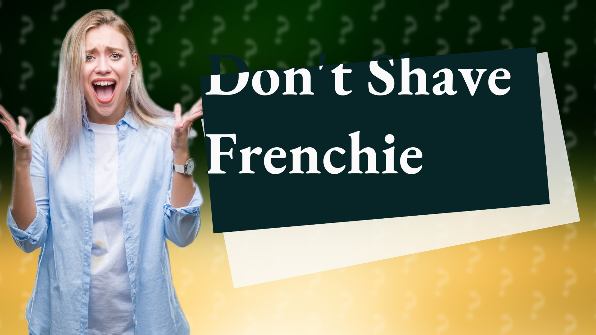 Don't Shave Frenchie