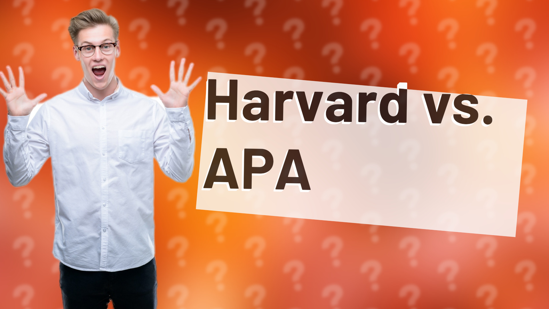 Harvard vs. APA