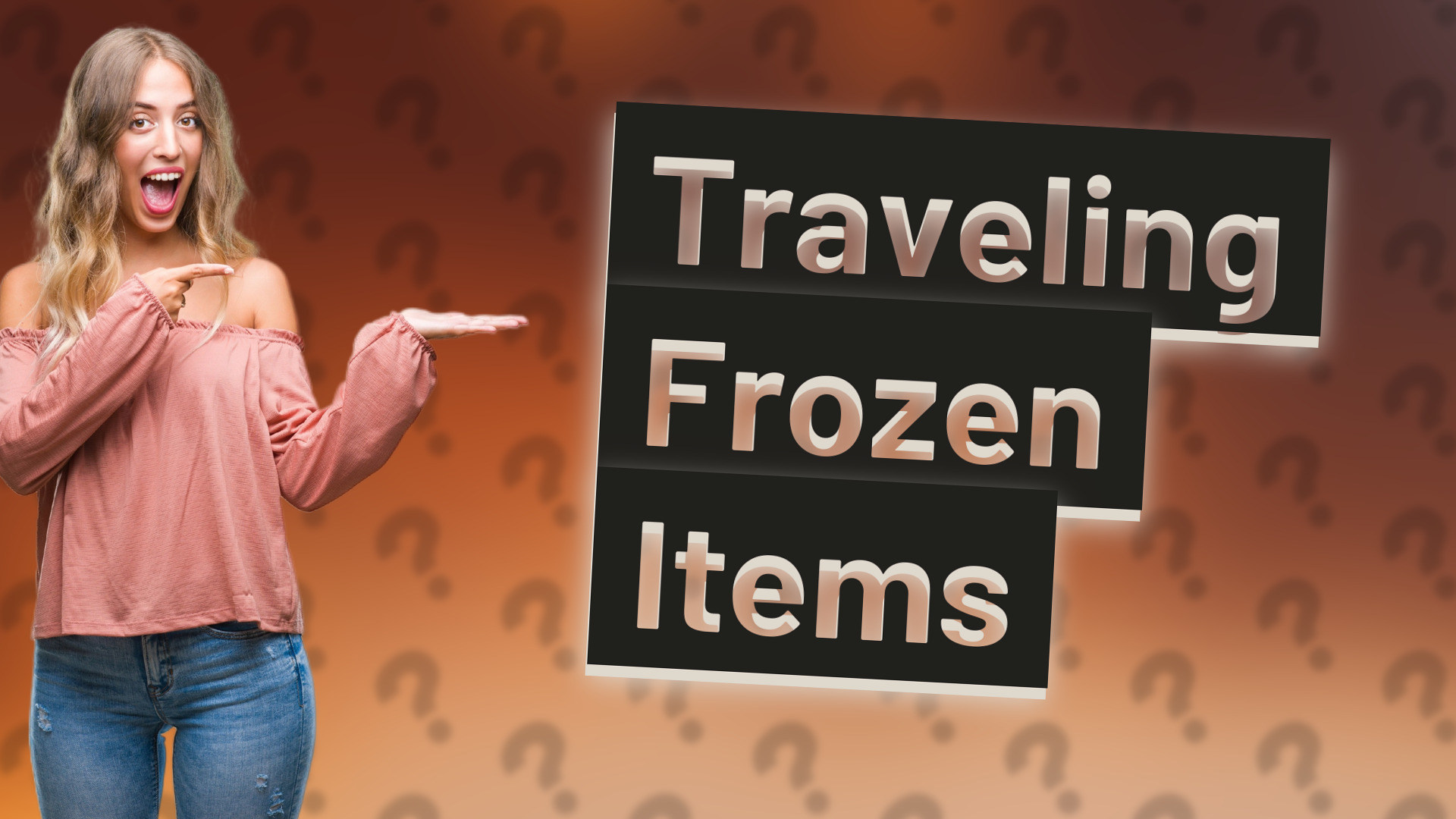 Traveling Frozen Items