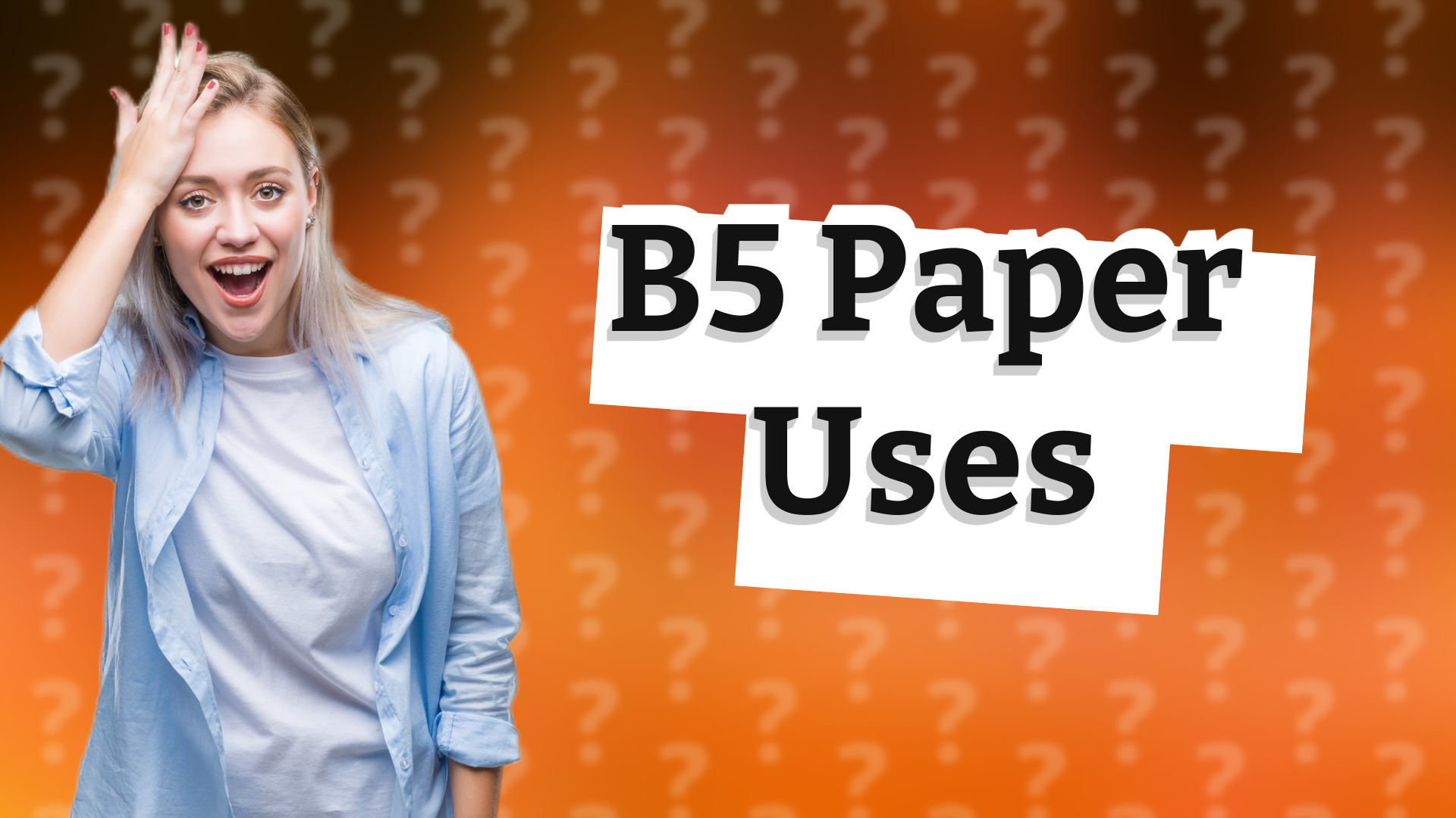 B5 Paper Uses