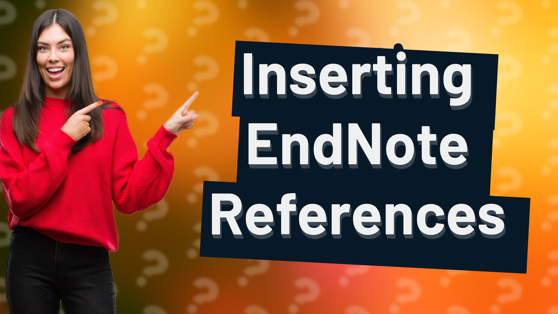 Inserting EndNote References