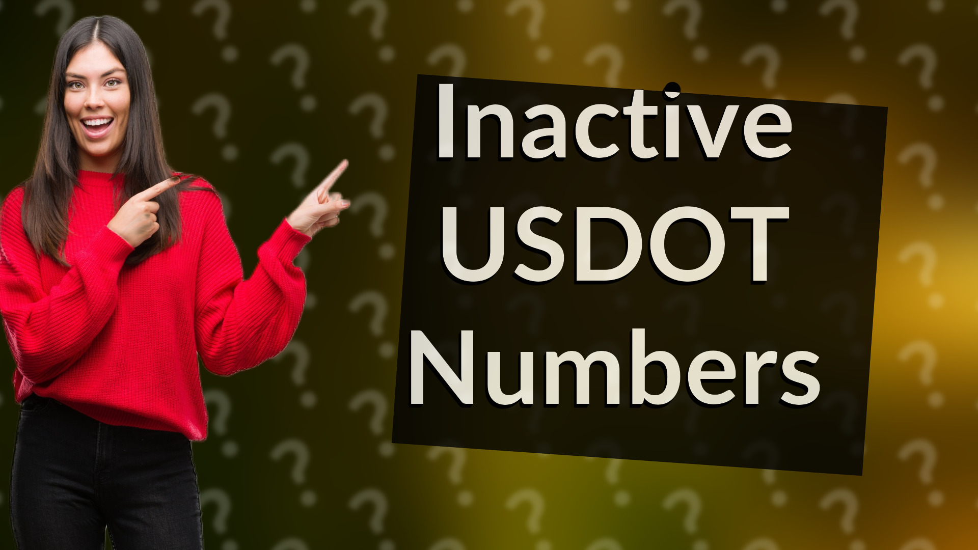 Inactive USDOT Numbers