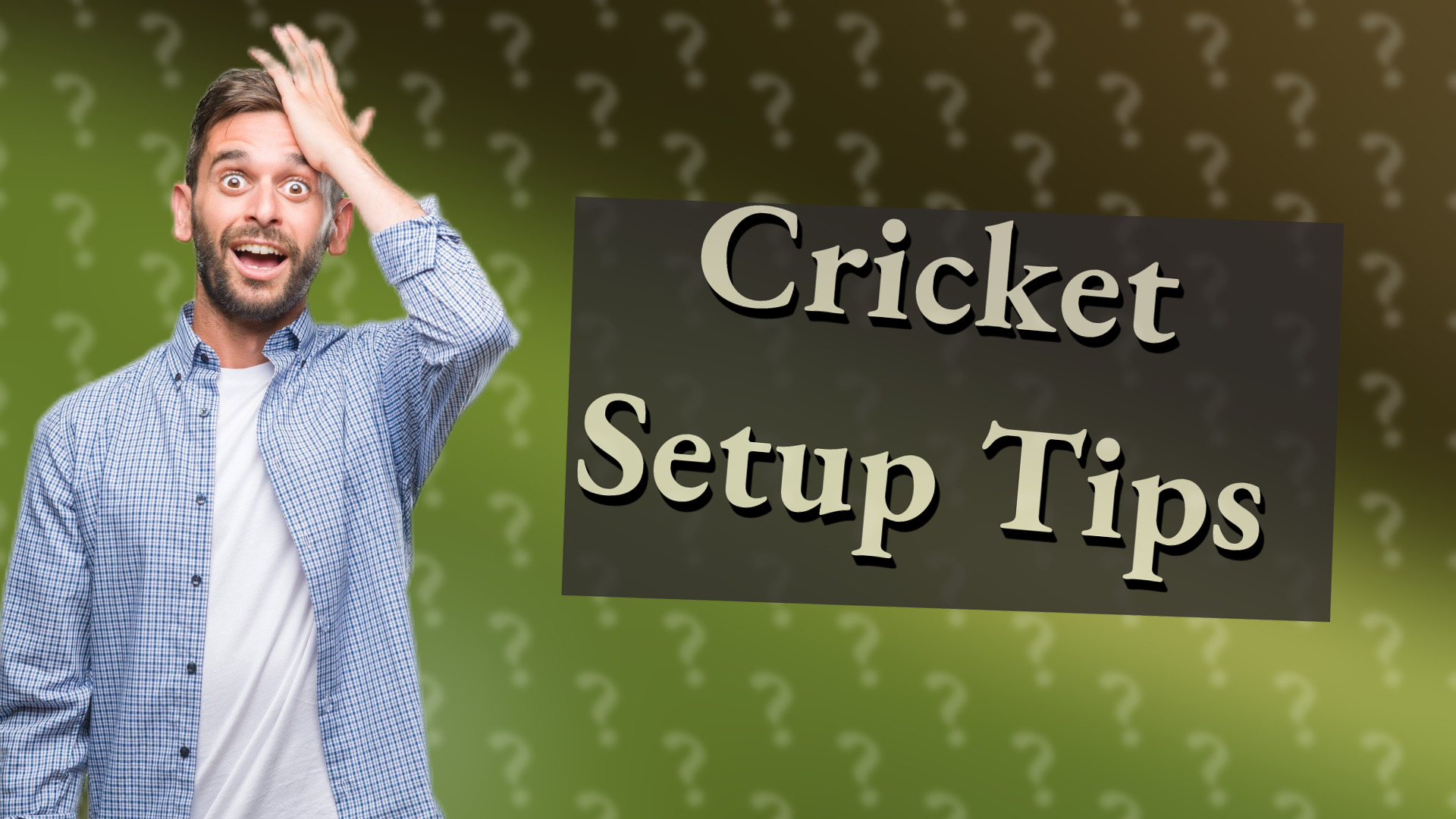 Cricket Setup Tips