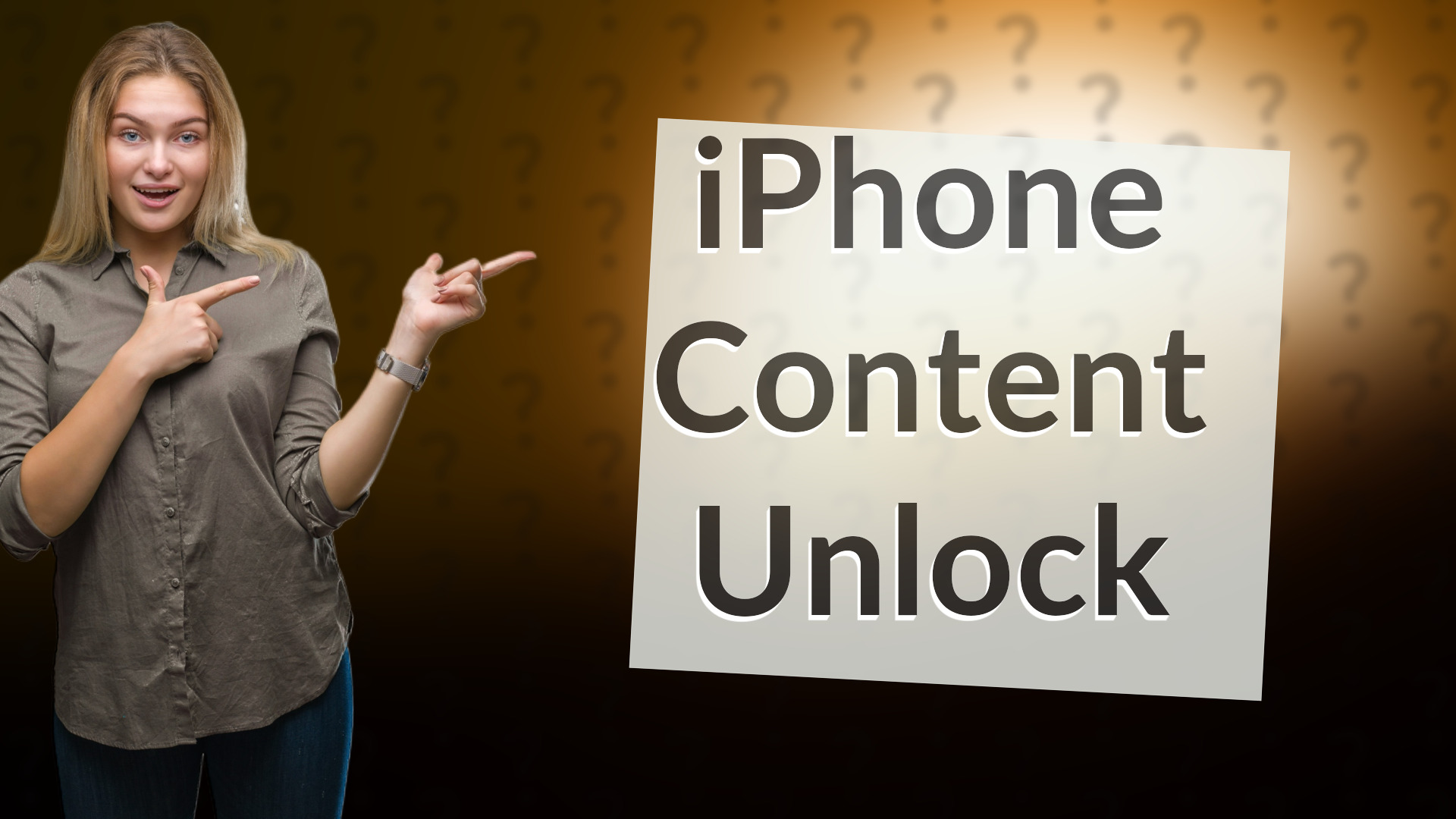 iPhone Content Unlock