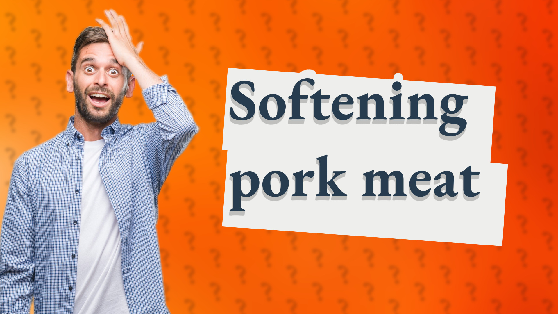 Softening pork meat