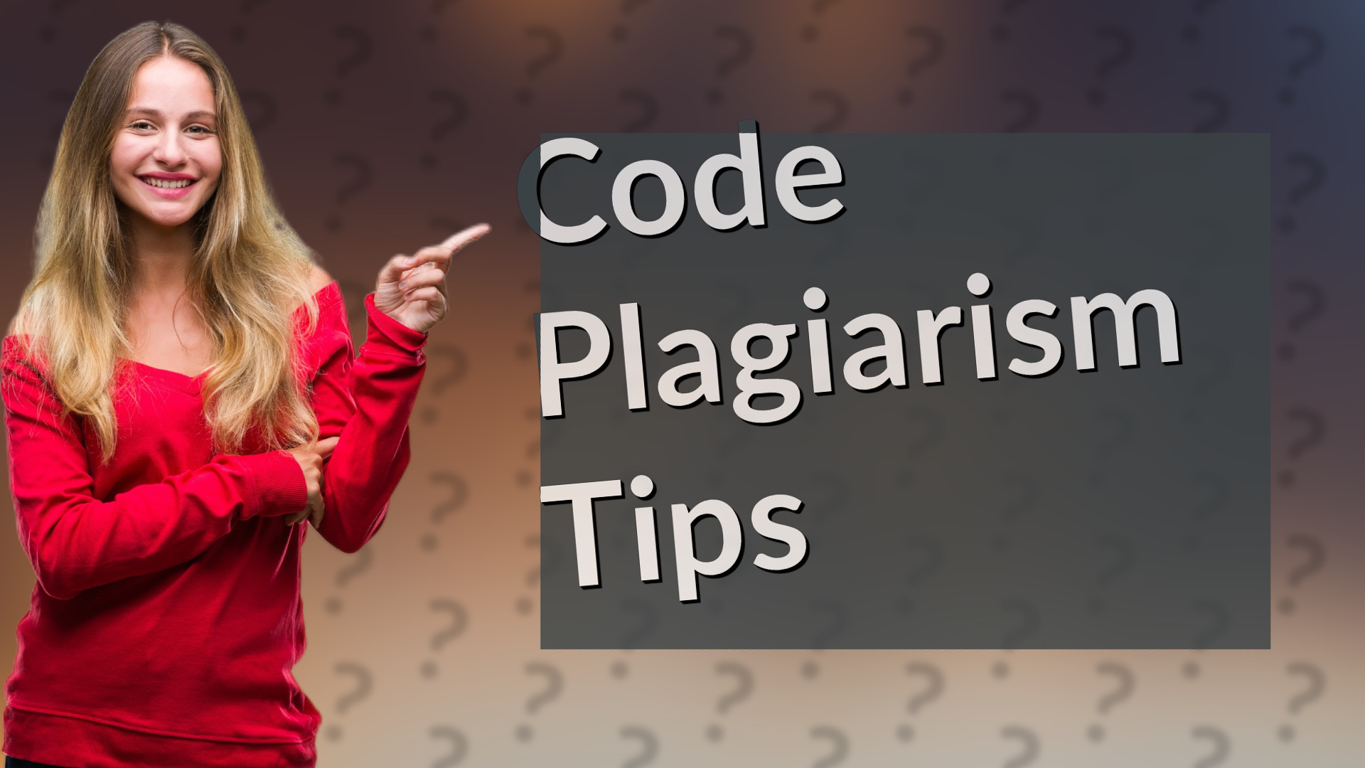 Code Plagiarism Tips