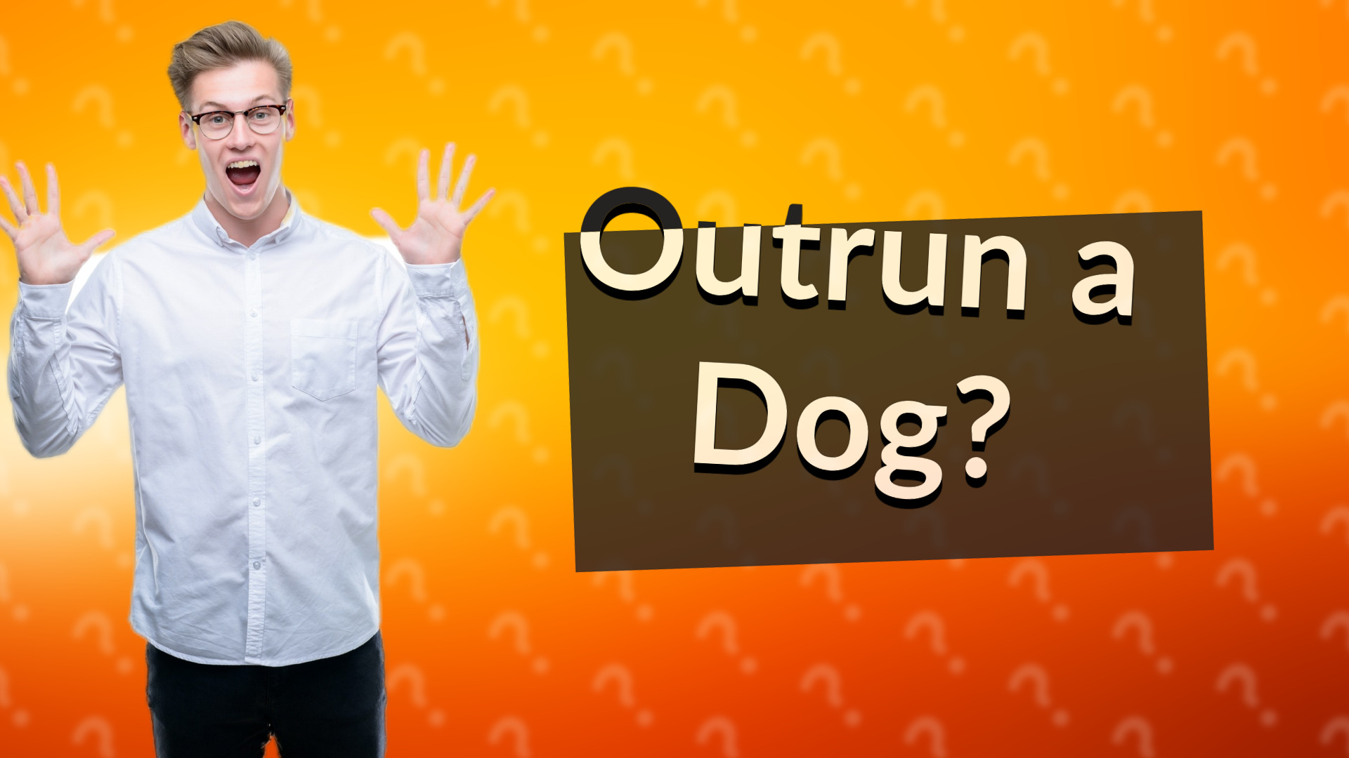 Outrun a Dog?