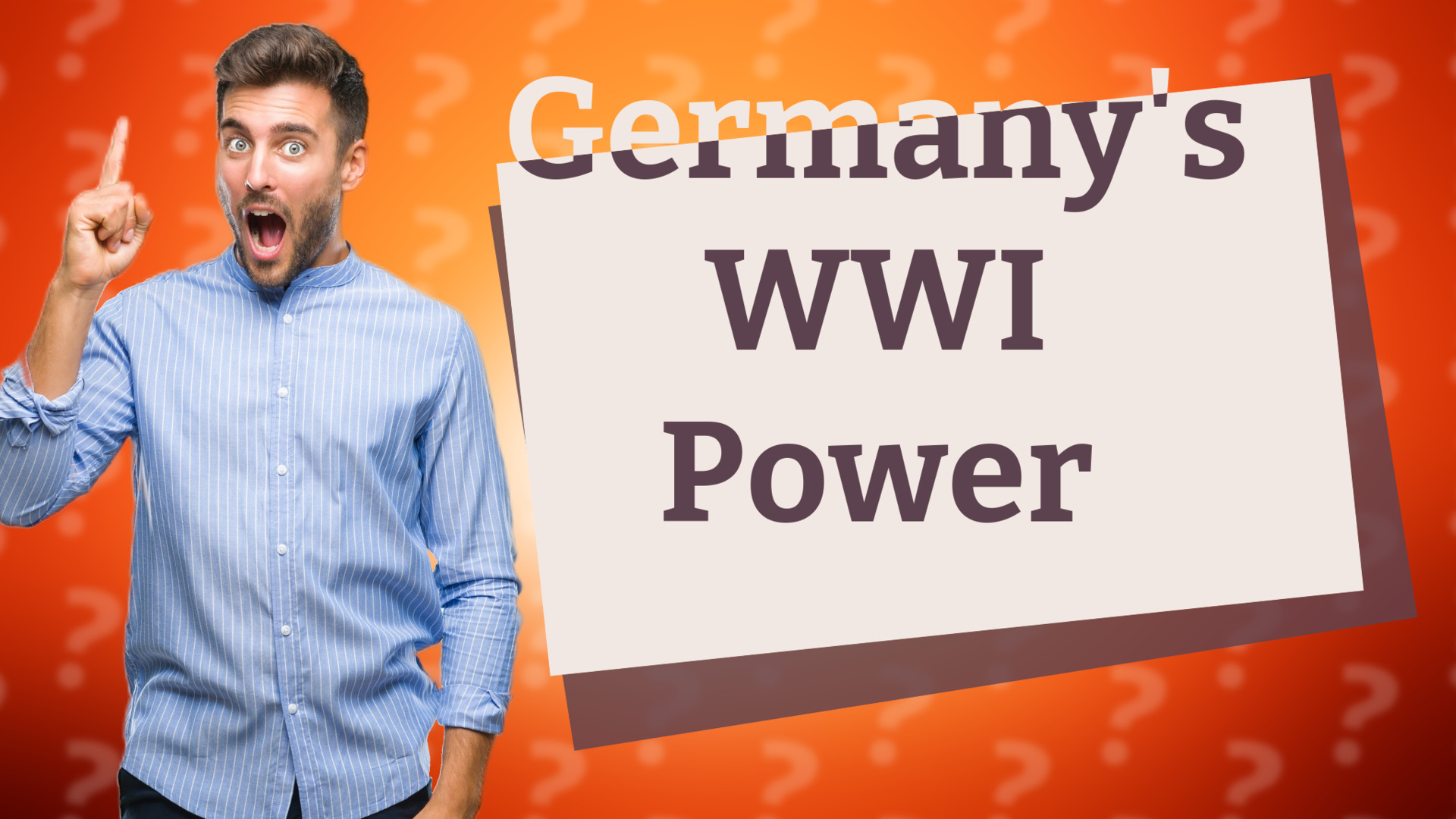 Germany's WWI Power