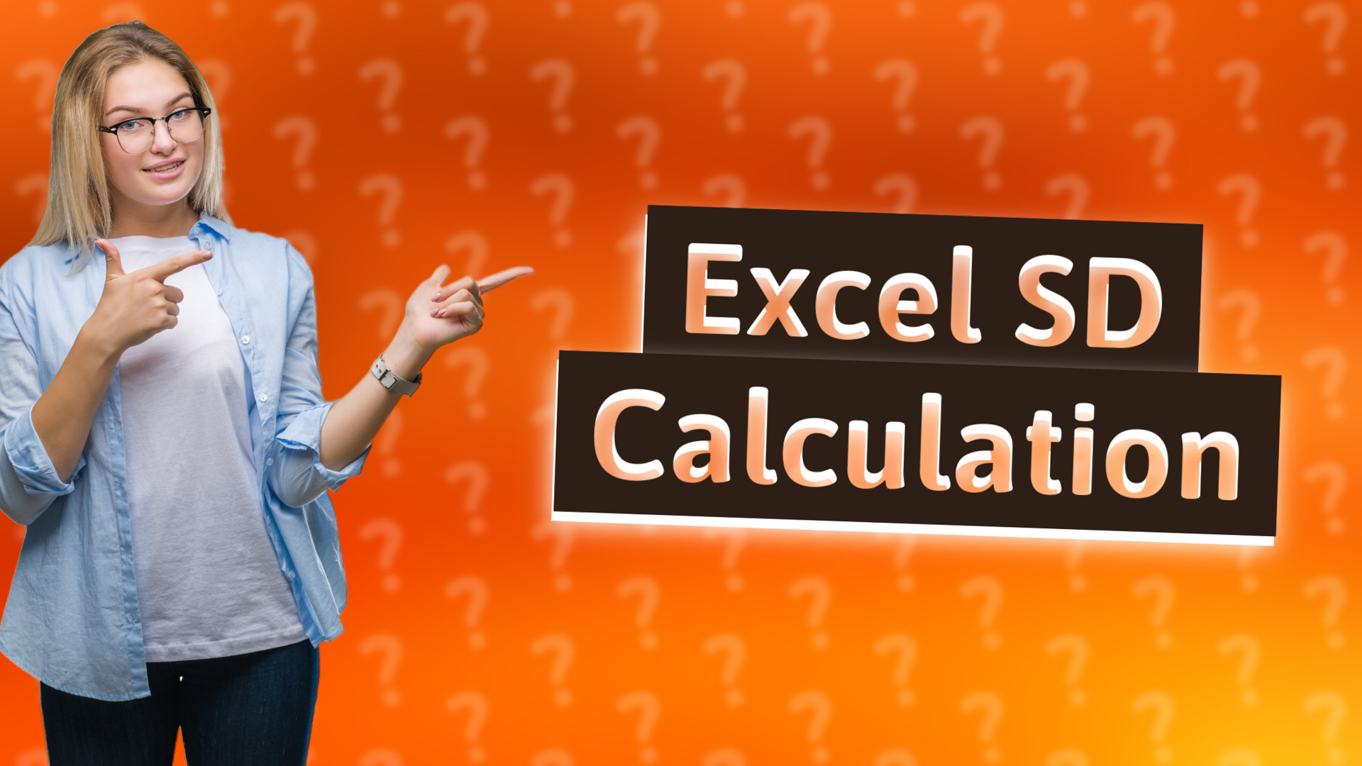 Excel SD Calculation