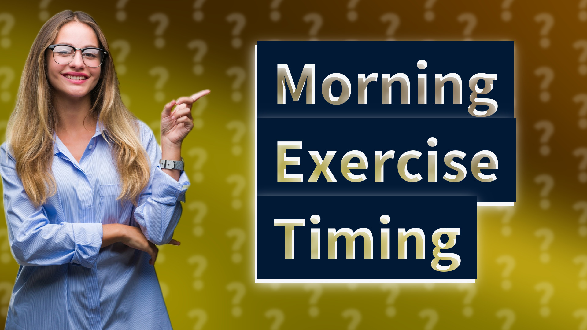 Morning Exercise Timing