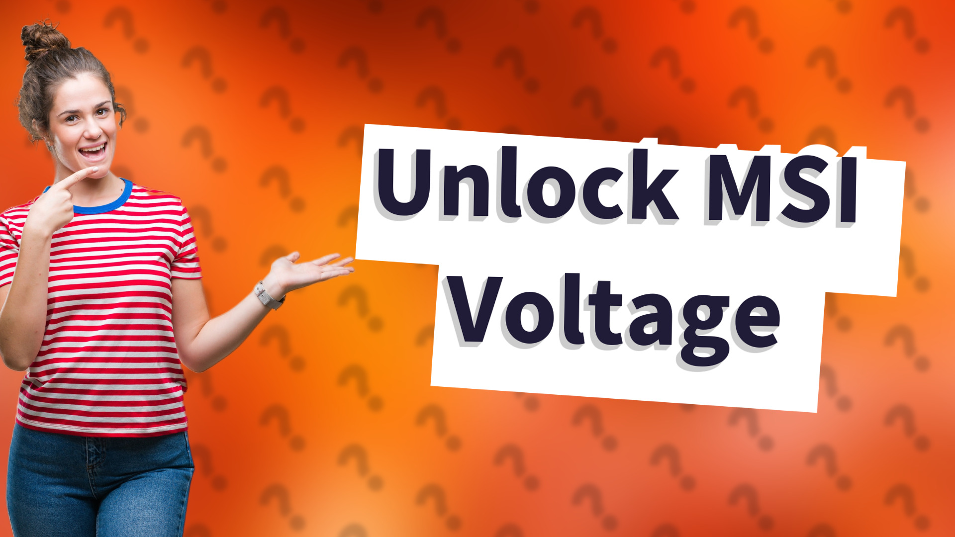 Unlock MSI Voltage