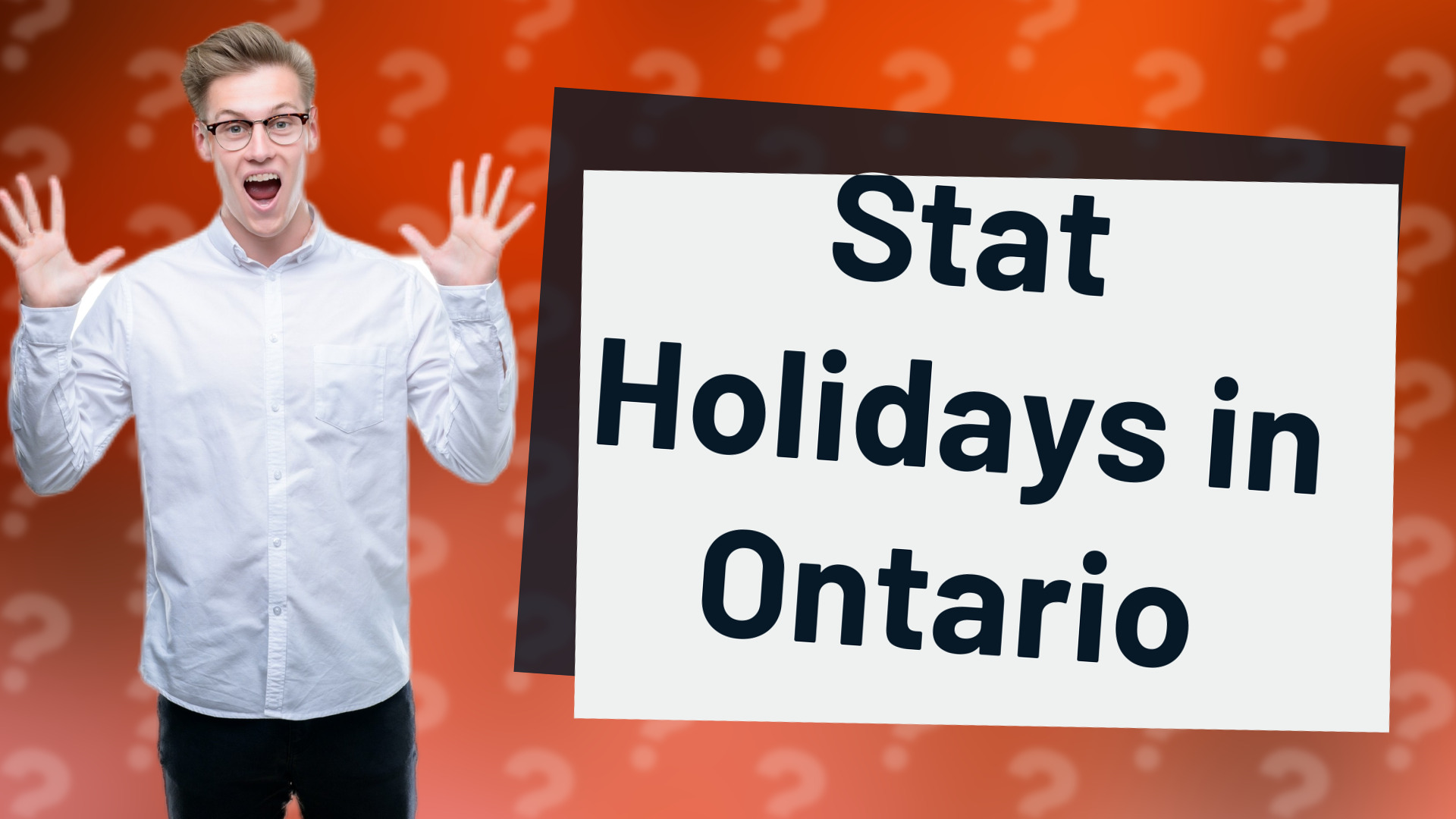 Stat Holidays in Ontario