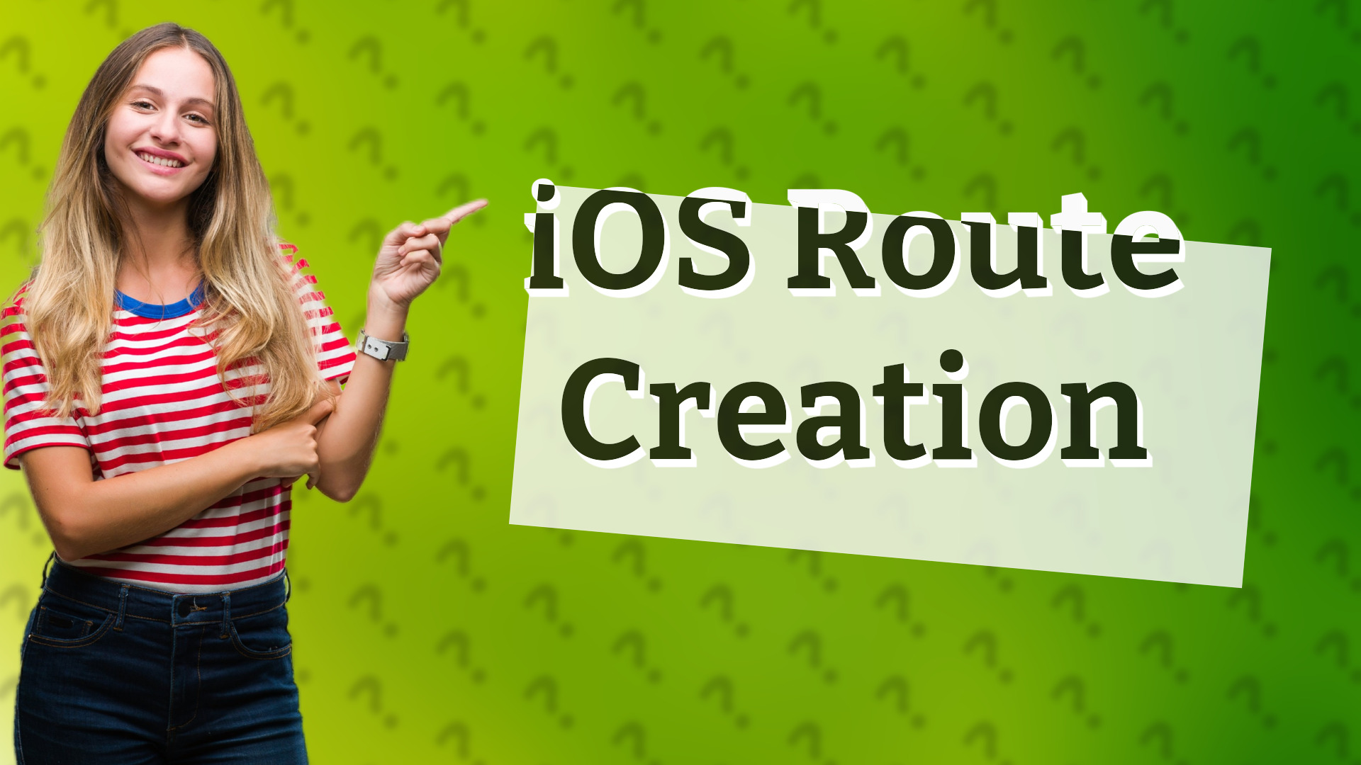 iOS Route Creation