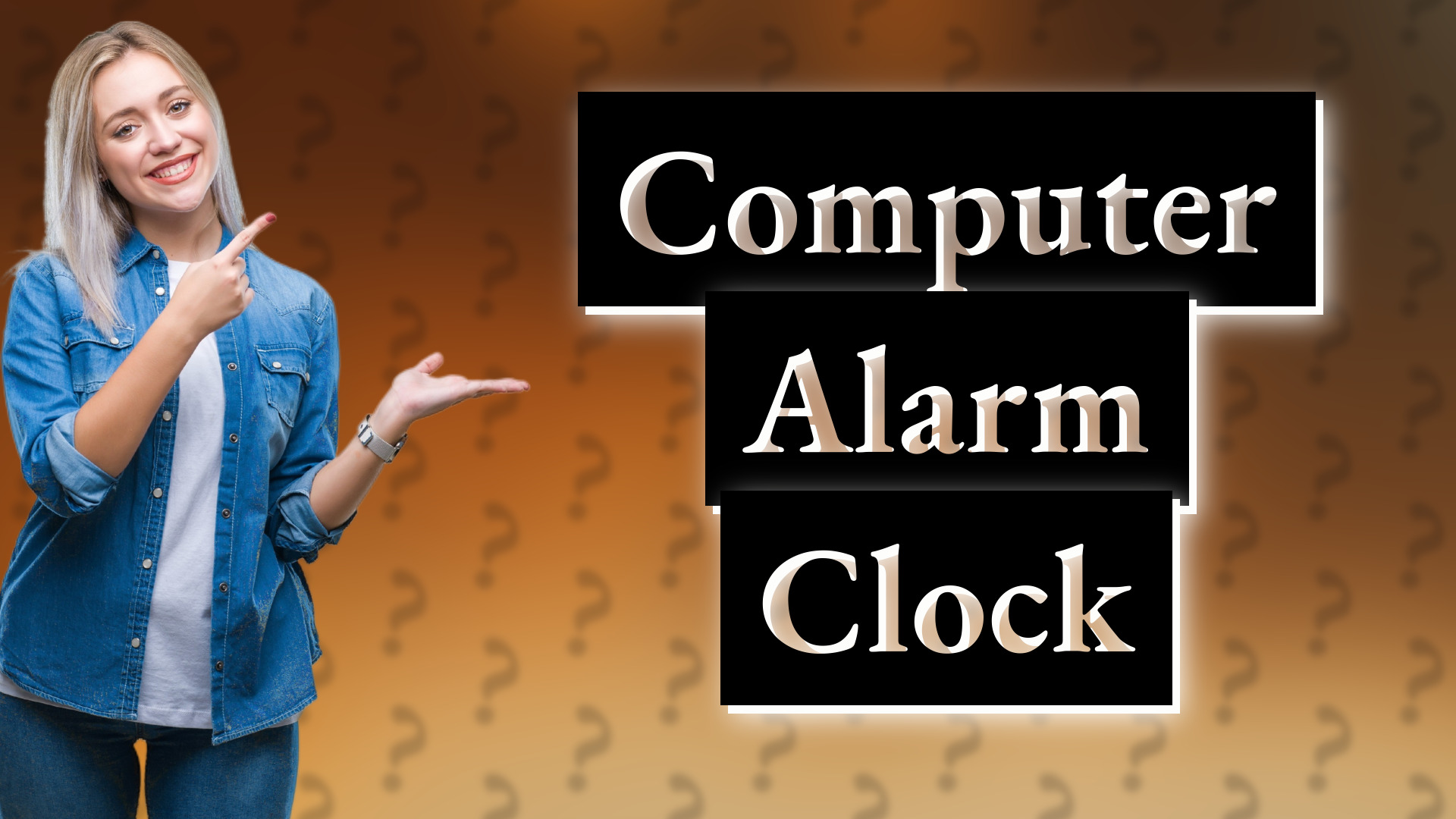 Computer Alarm Clock