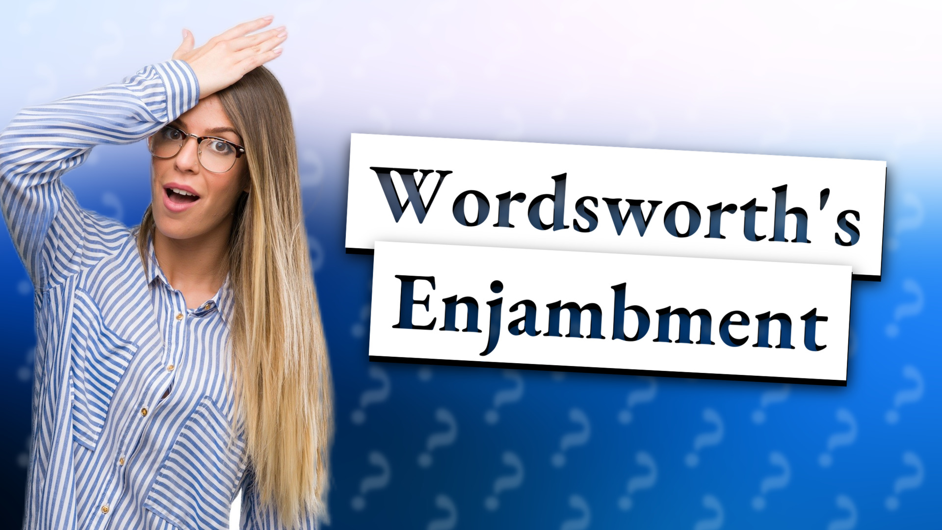 Wordsworth's Enjambment