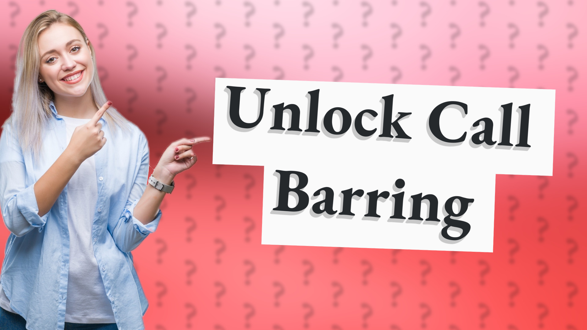 Unlock Call Barring