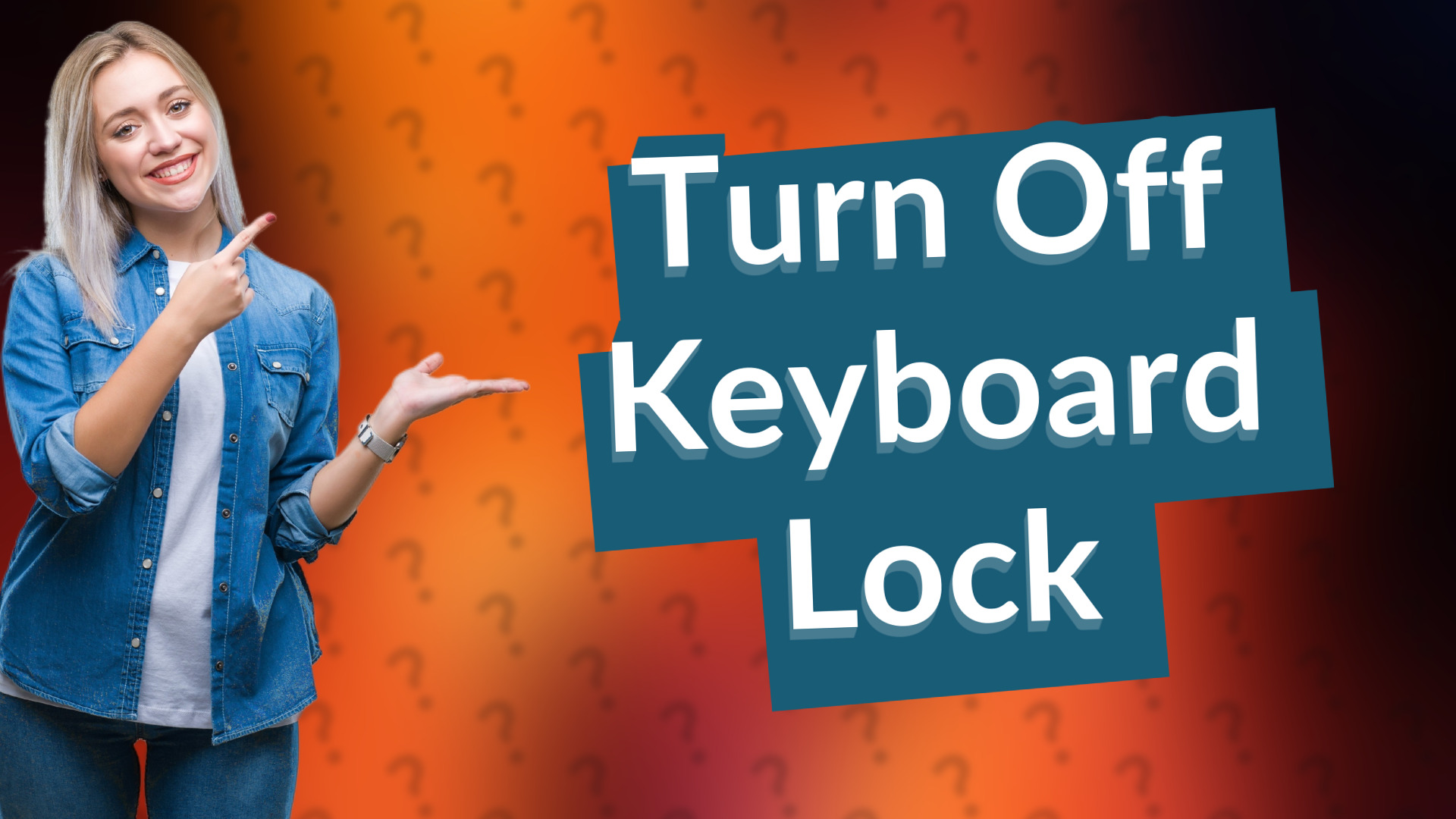 Turn Off Keyboard Lock