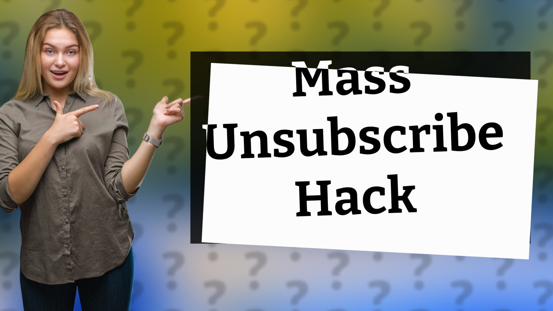 Mass Unsubscribe Hack