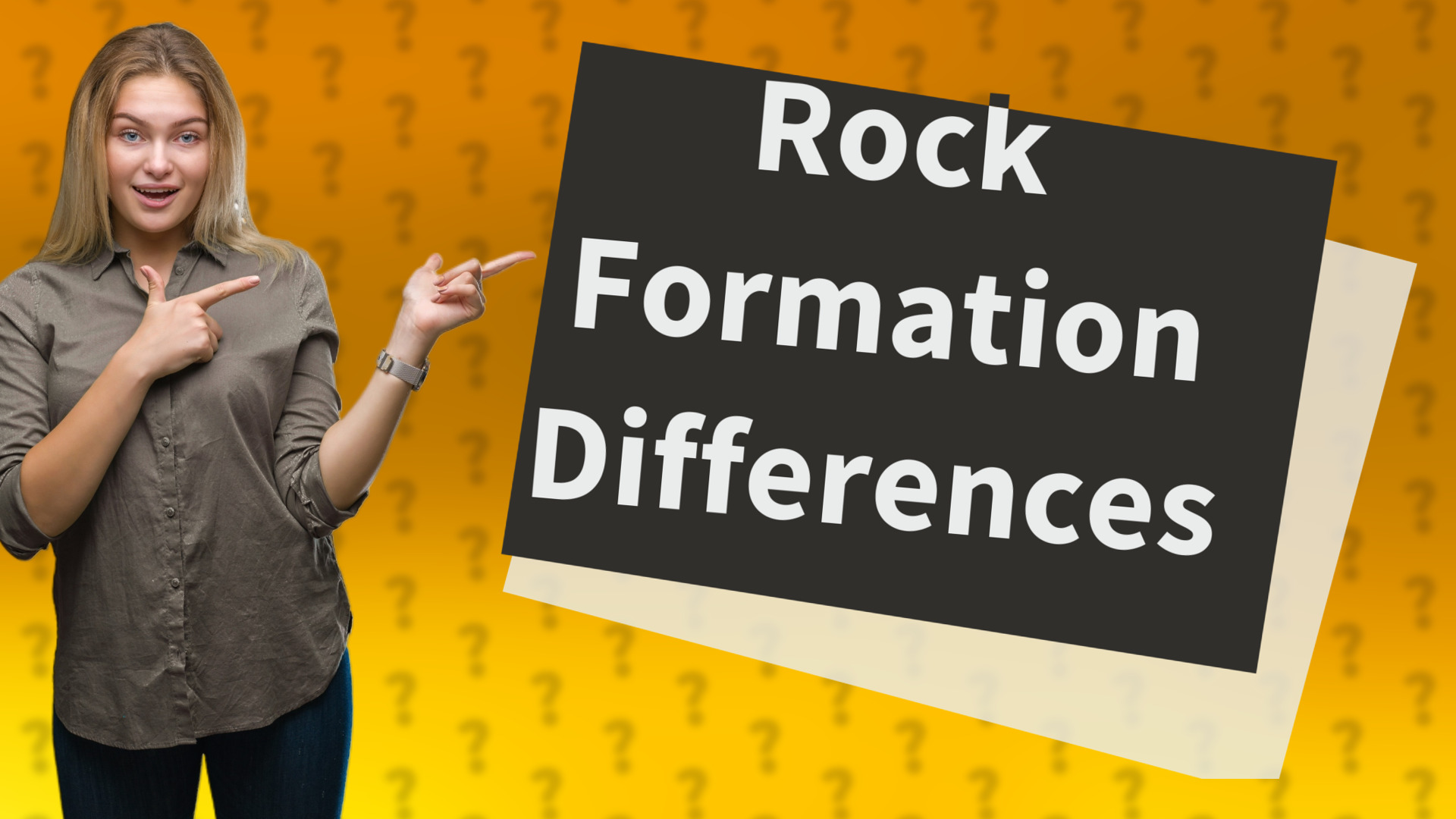 Rock Formation Differences