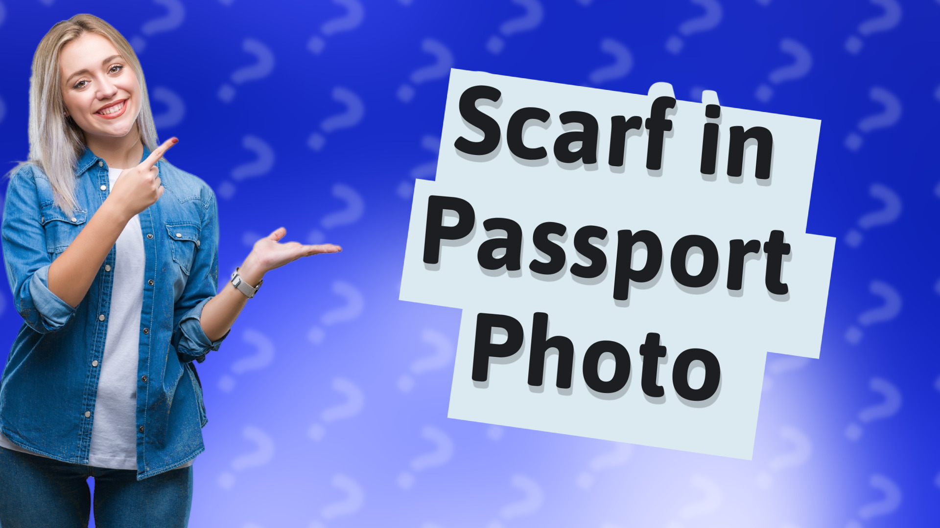 Scarf in Passport Photo