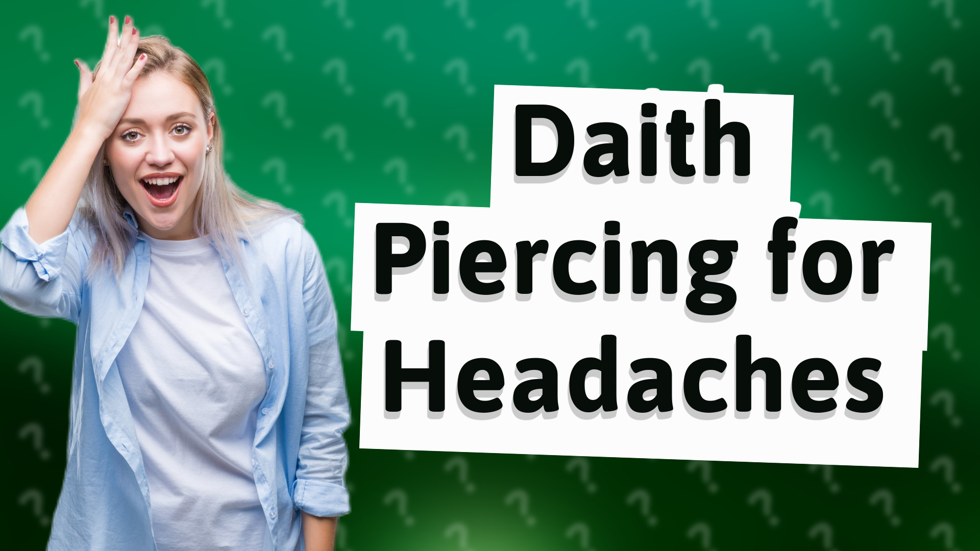 Daith Piercing for Headaches