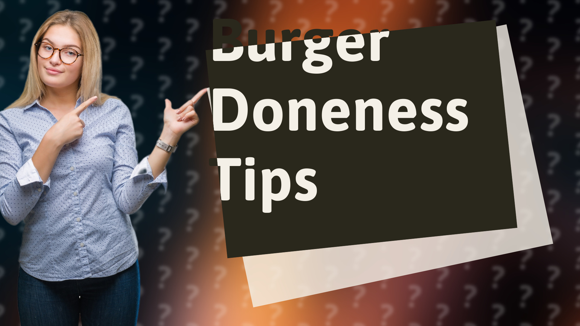 Burger Doneness Tips