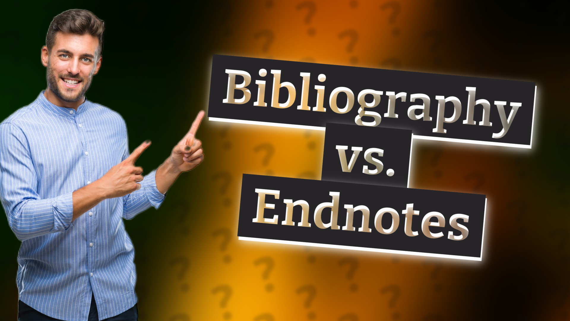Bibliography vs. Endnotes