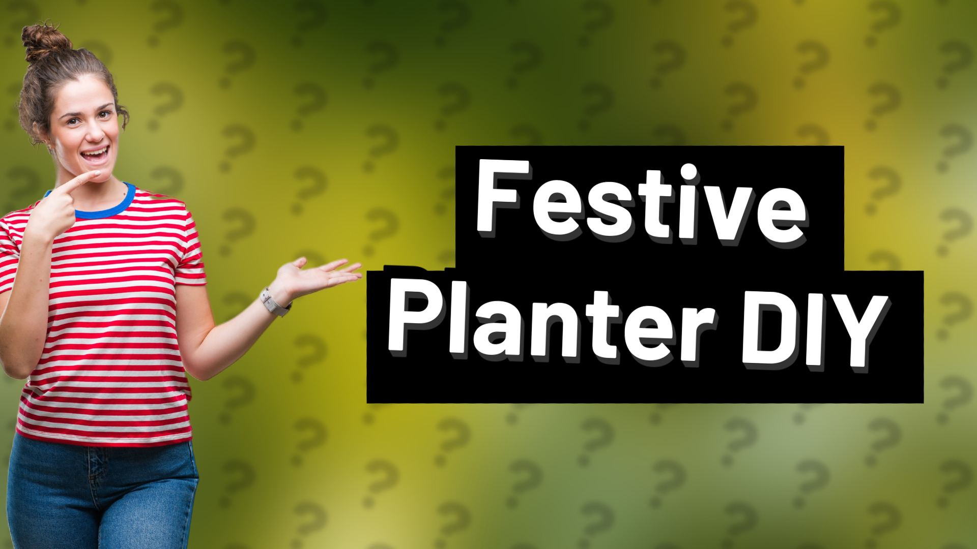 Festive Planter DIY