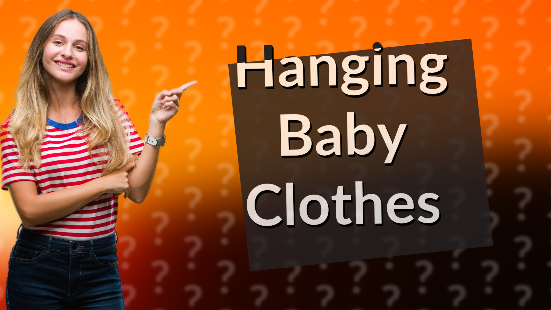 Hanging Baby Clothes