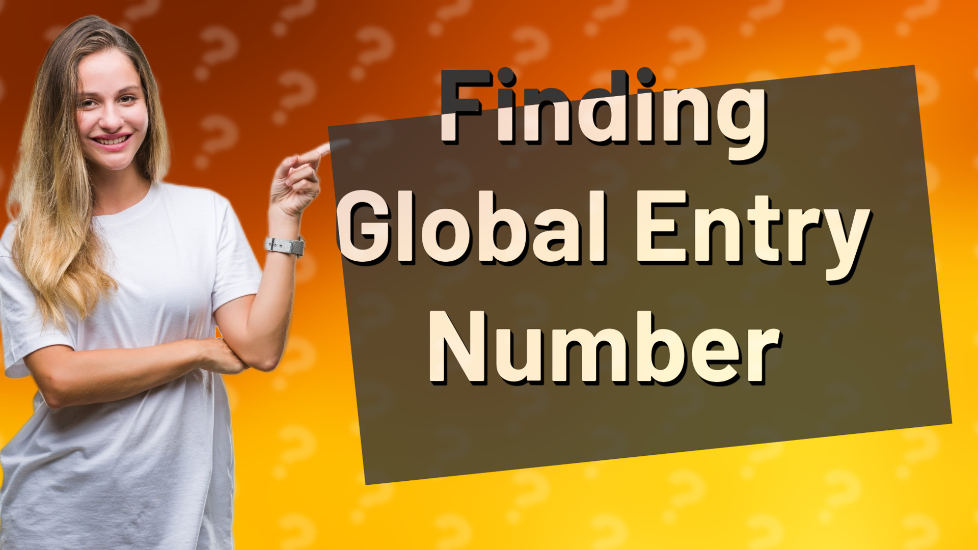 Finding Global Entry Number