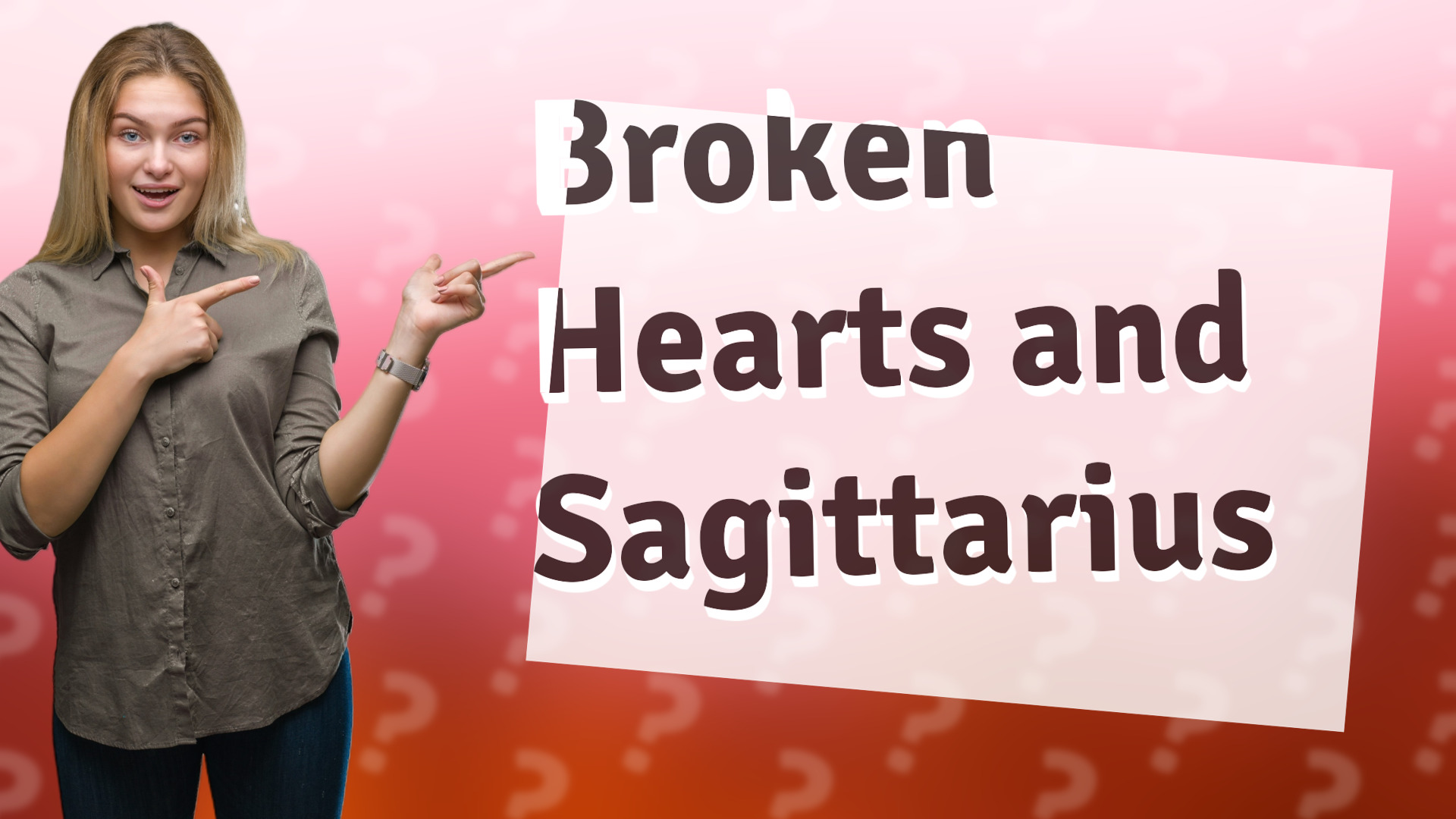 Broken Hearts and Sagittarius