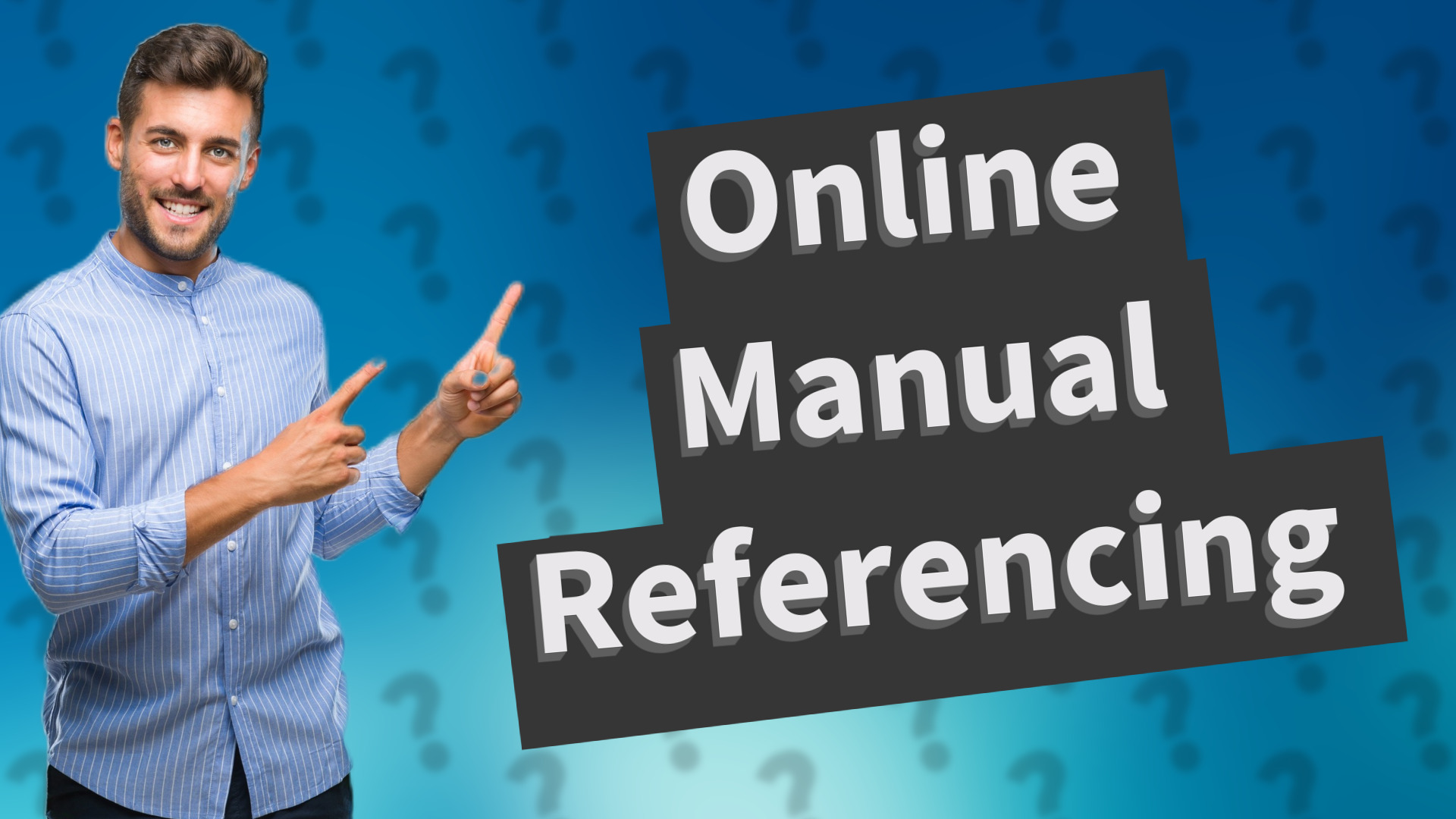 Online Manual Referencing