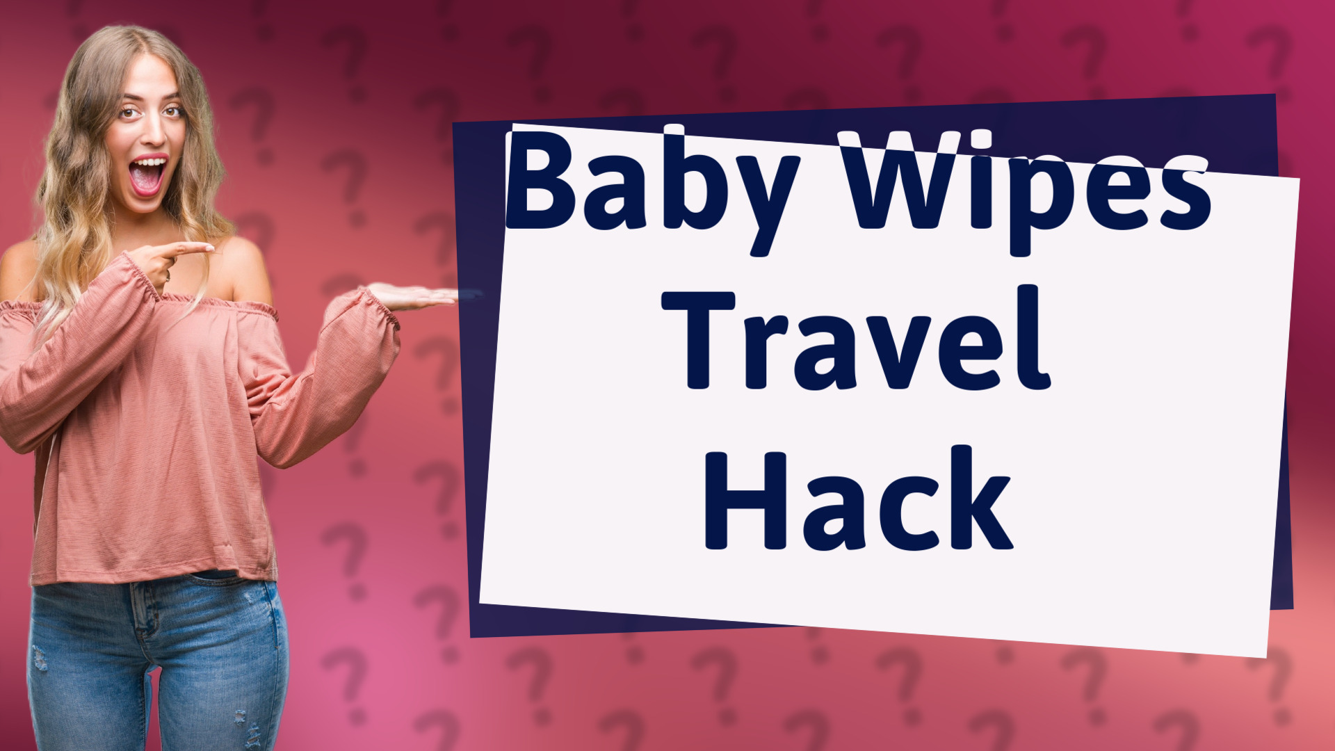 Baby Wipes Travel Hack