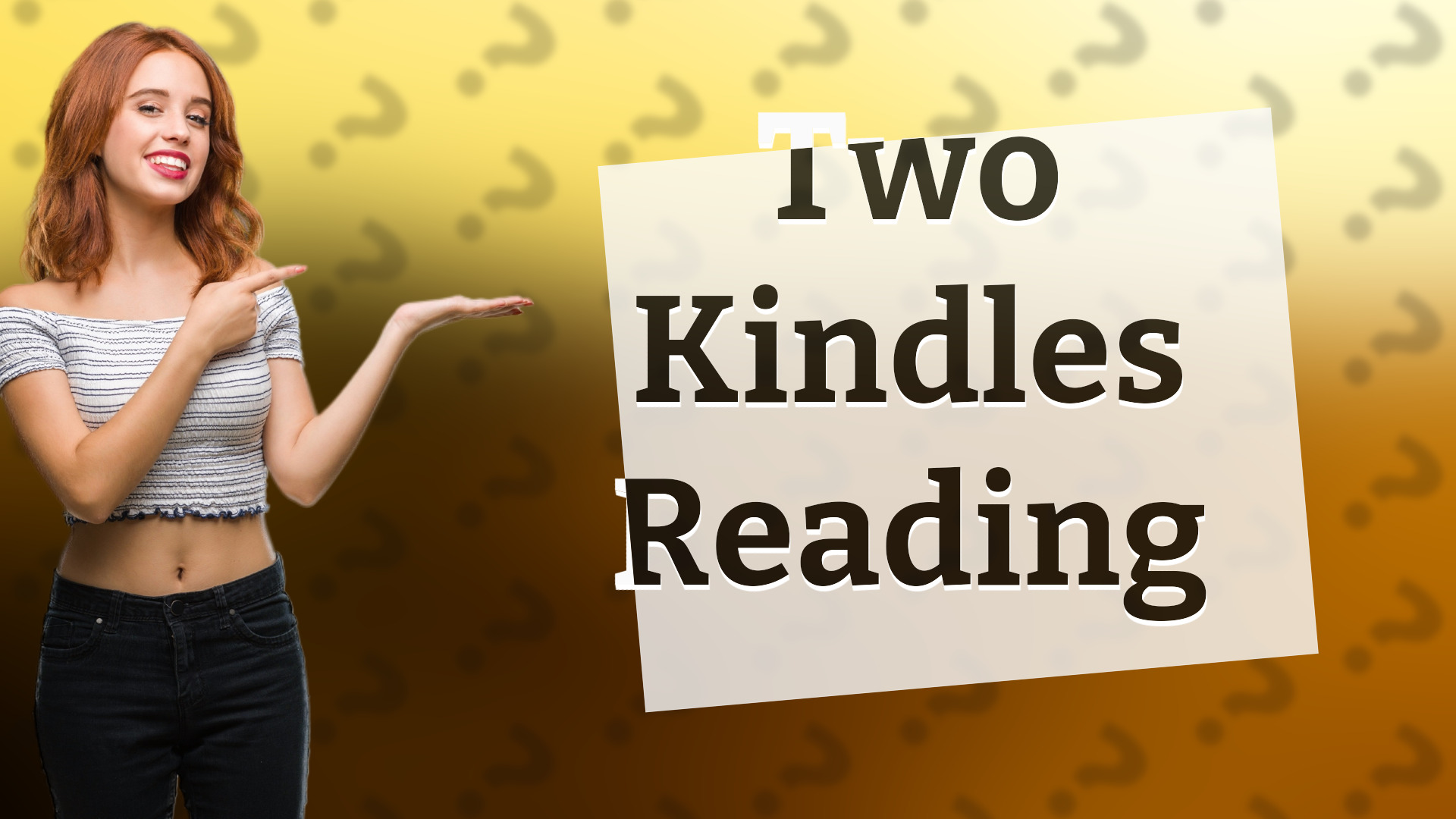 Two Kindles Reading