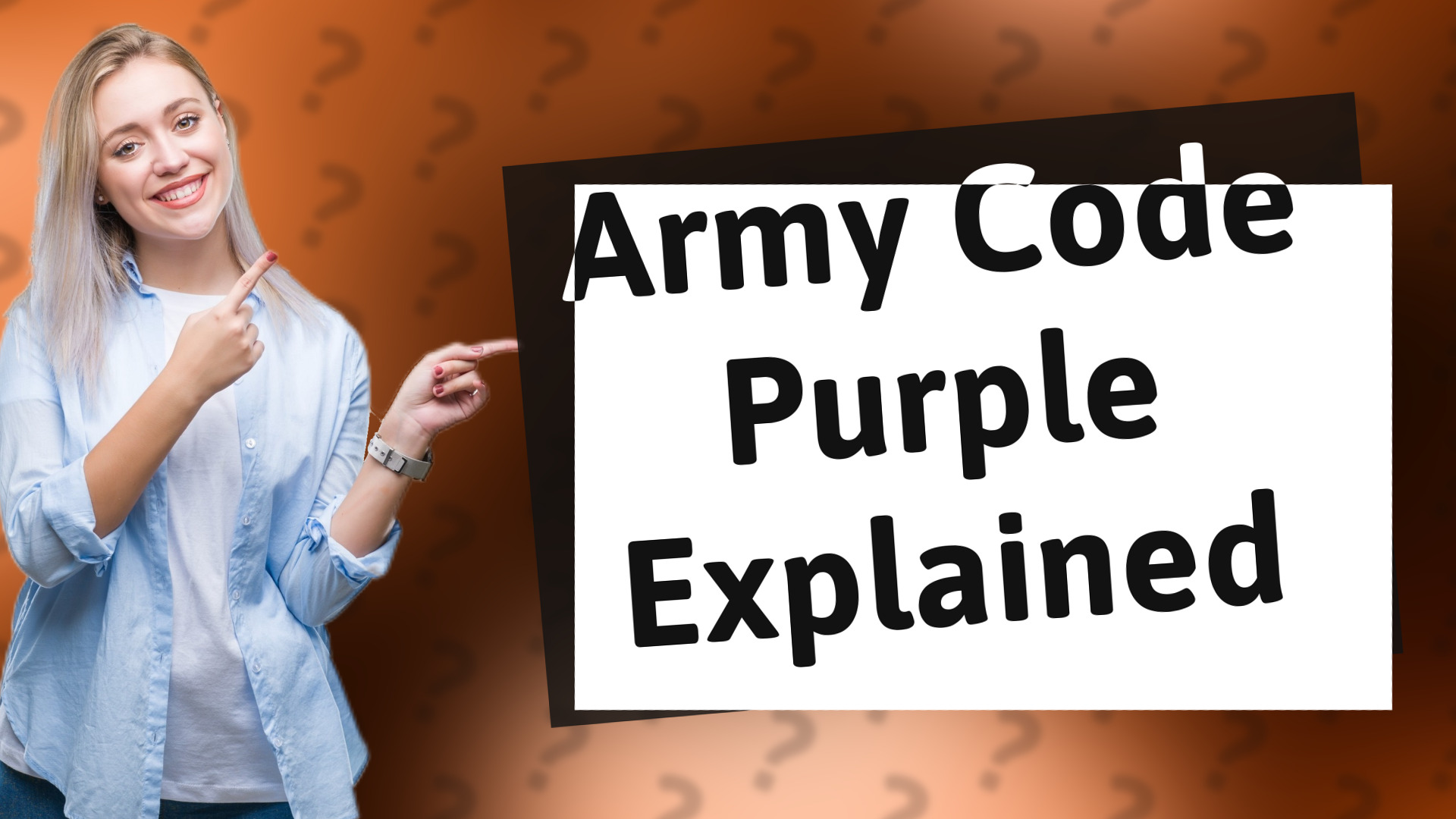 Army Code Purple Explained