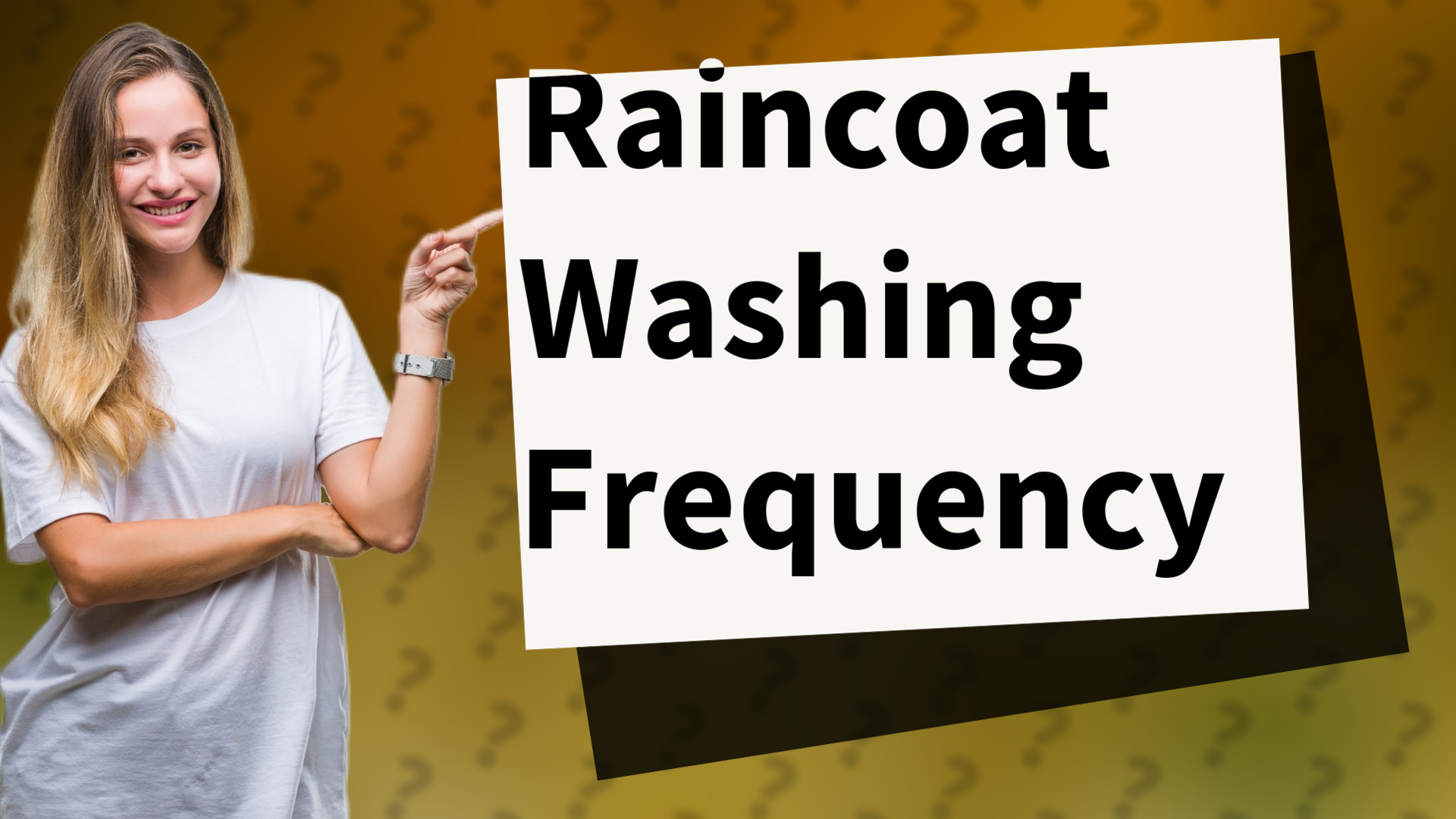 Raincoat Washing Frequency