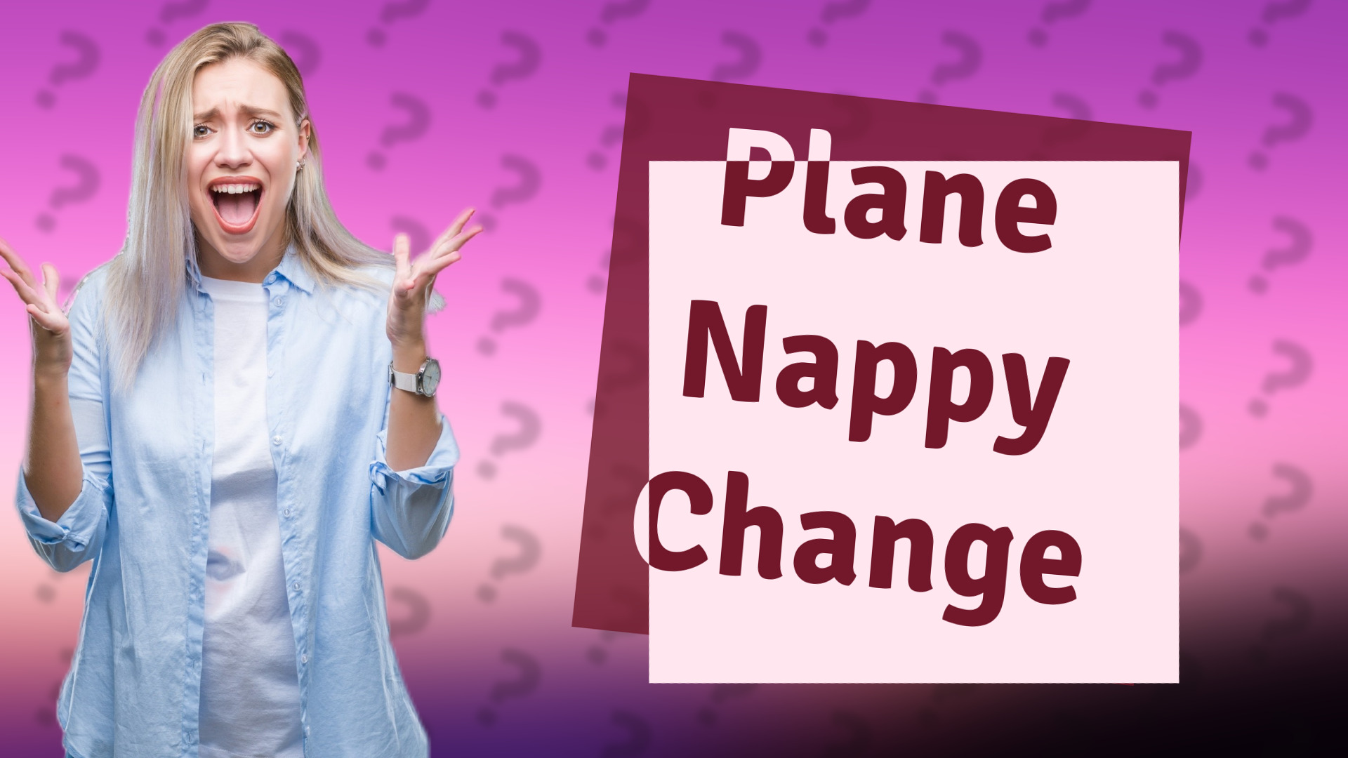 Plane Nappy Change