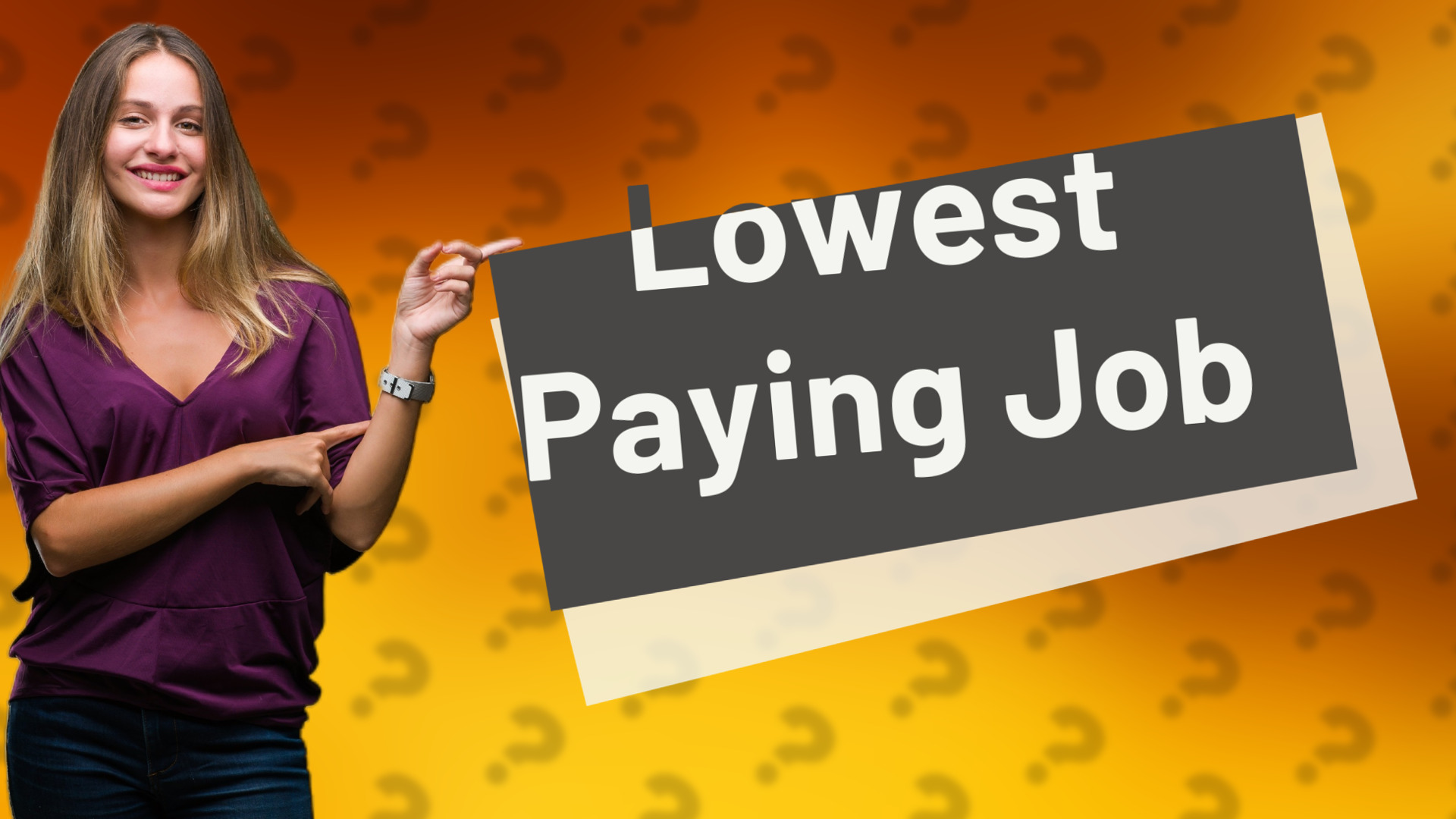 Lowest Paying Job