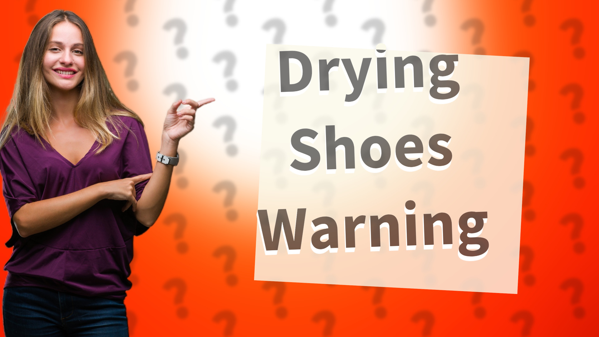 Drying Shoes Warning