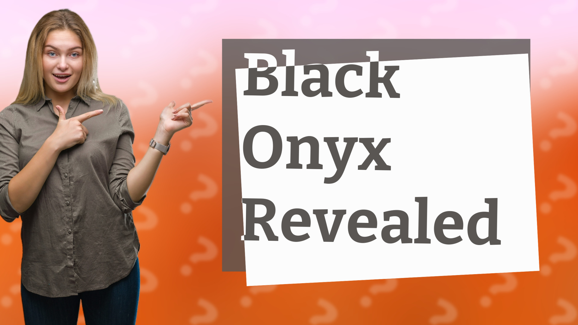 Black Onyx Revealed
