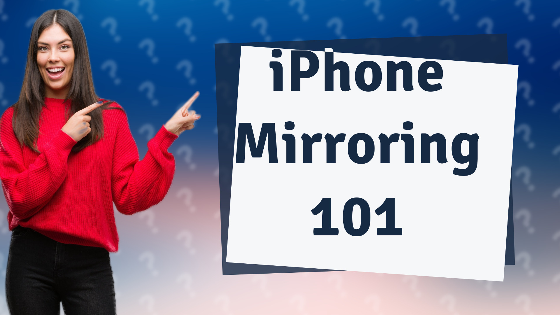 iPhone Mirroring 101