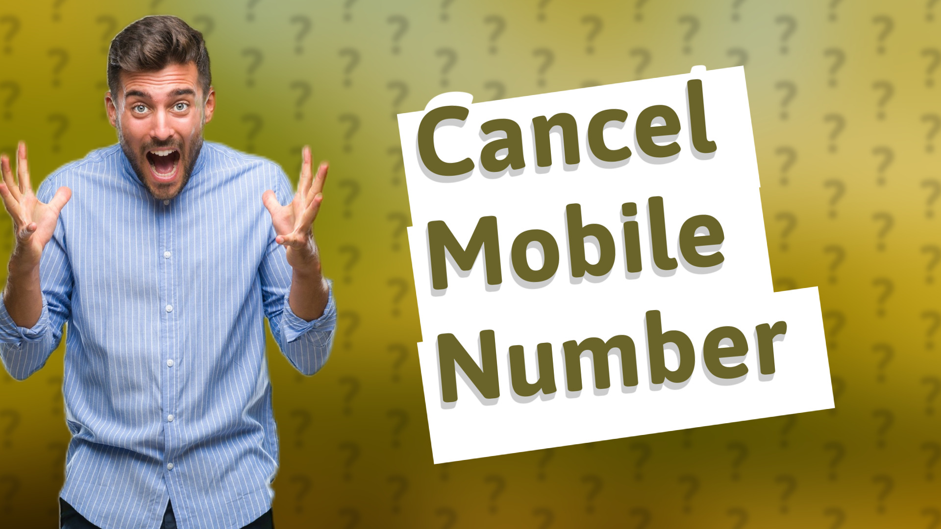 Cancel Mobile Number